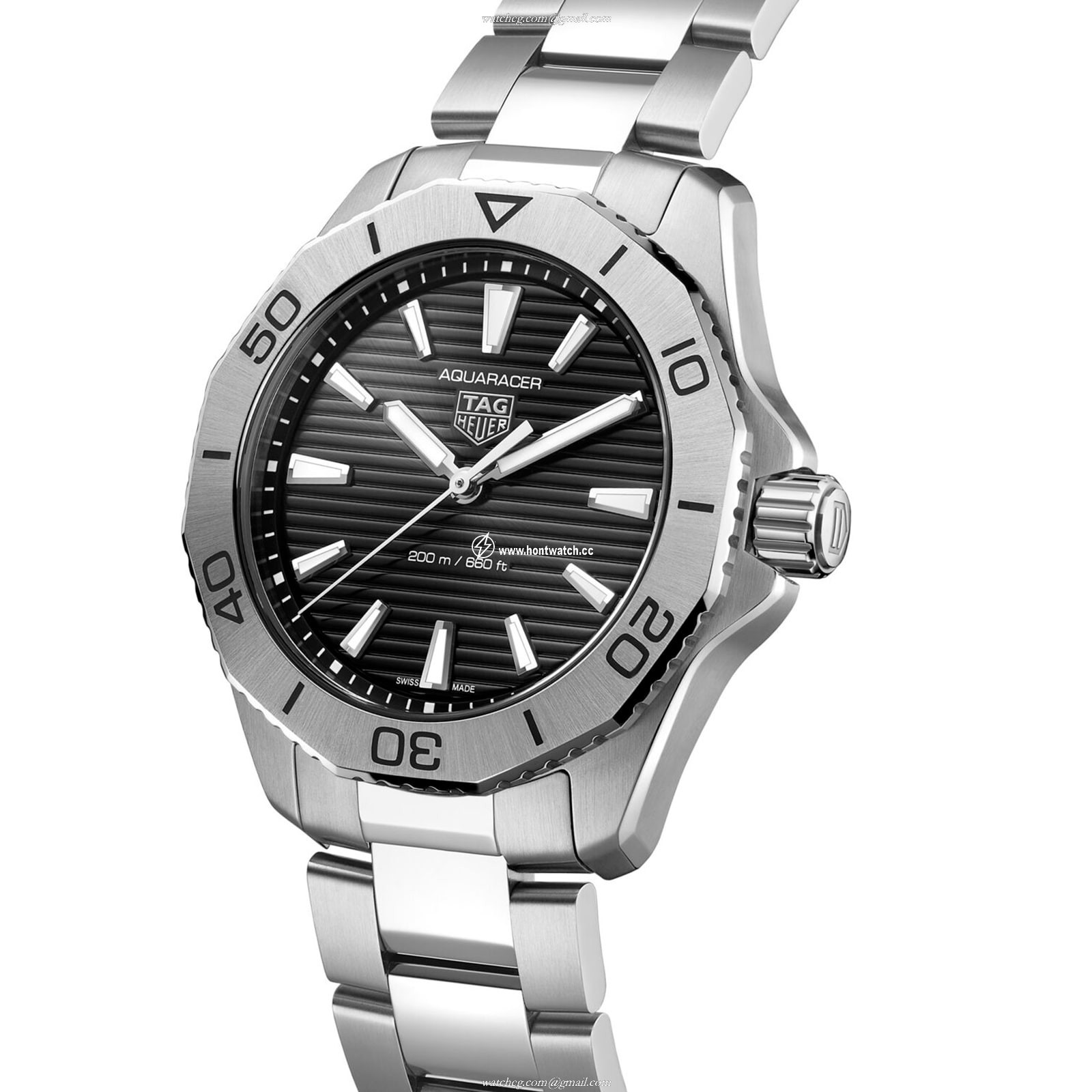TAG Heuer Aquaracer WBP1110 Quartz Watch - 40mm Black Dial | 200M Water Resistant - Image 2