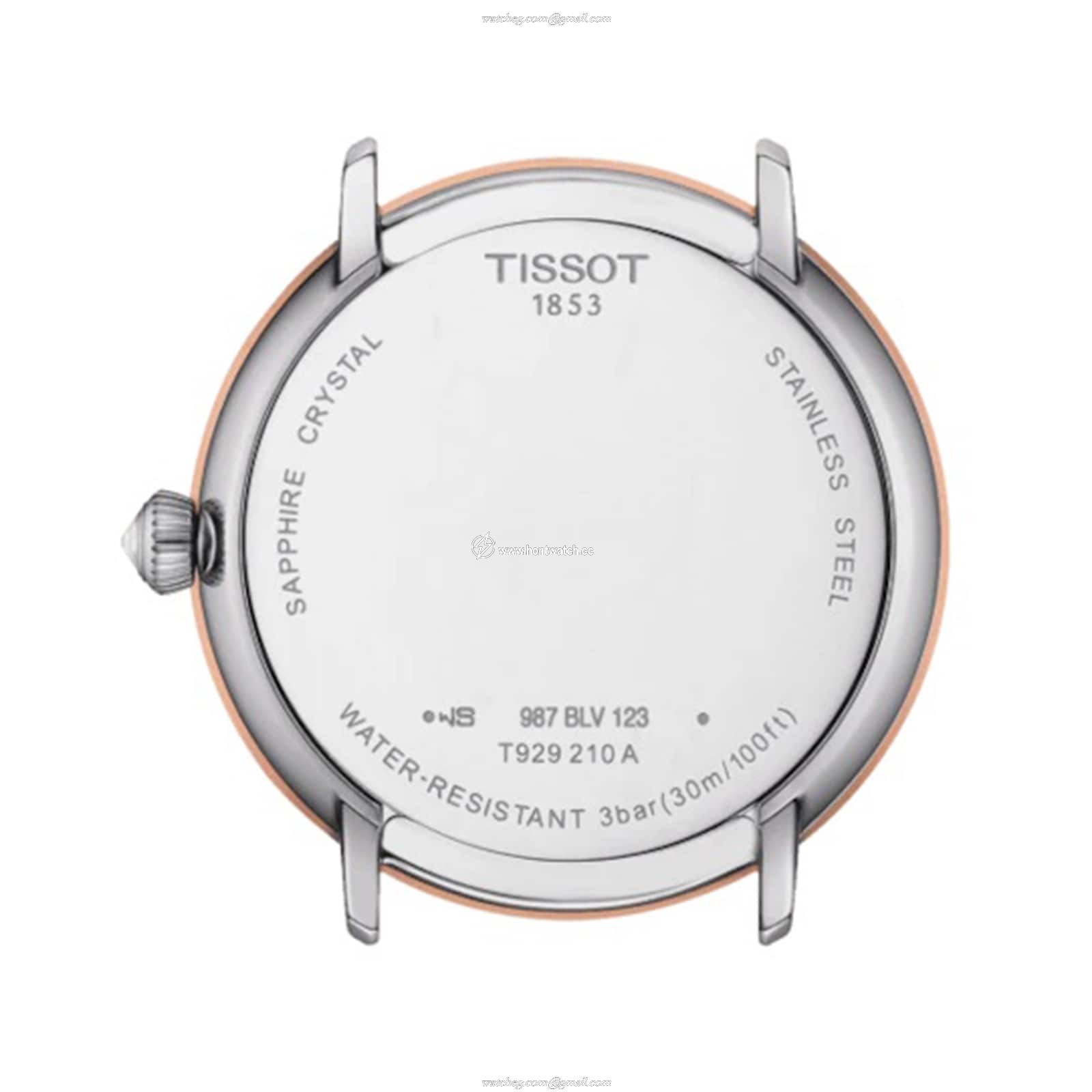 Tissot T-Gold Ladies Watch - 33mm Stainless Steel & Rose Gold - Quartz Cream Dial - Image 2