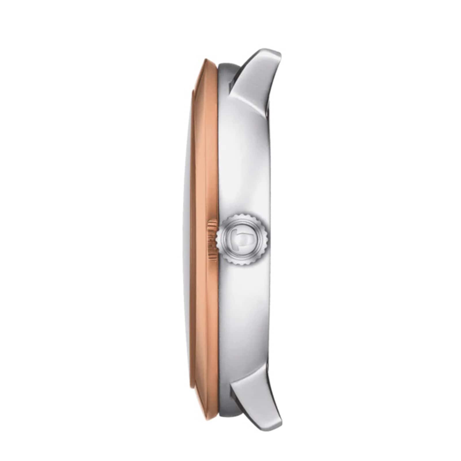 Tissot T-Gold Ladies Watch - 33mm Stainless Steel & Rose Gold - Quartz Cream Dial - Image 3