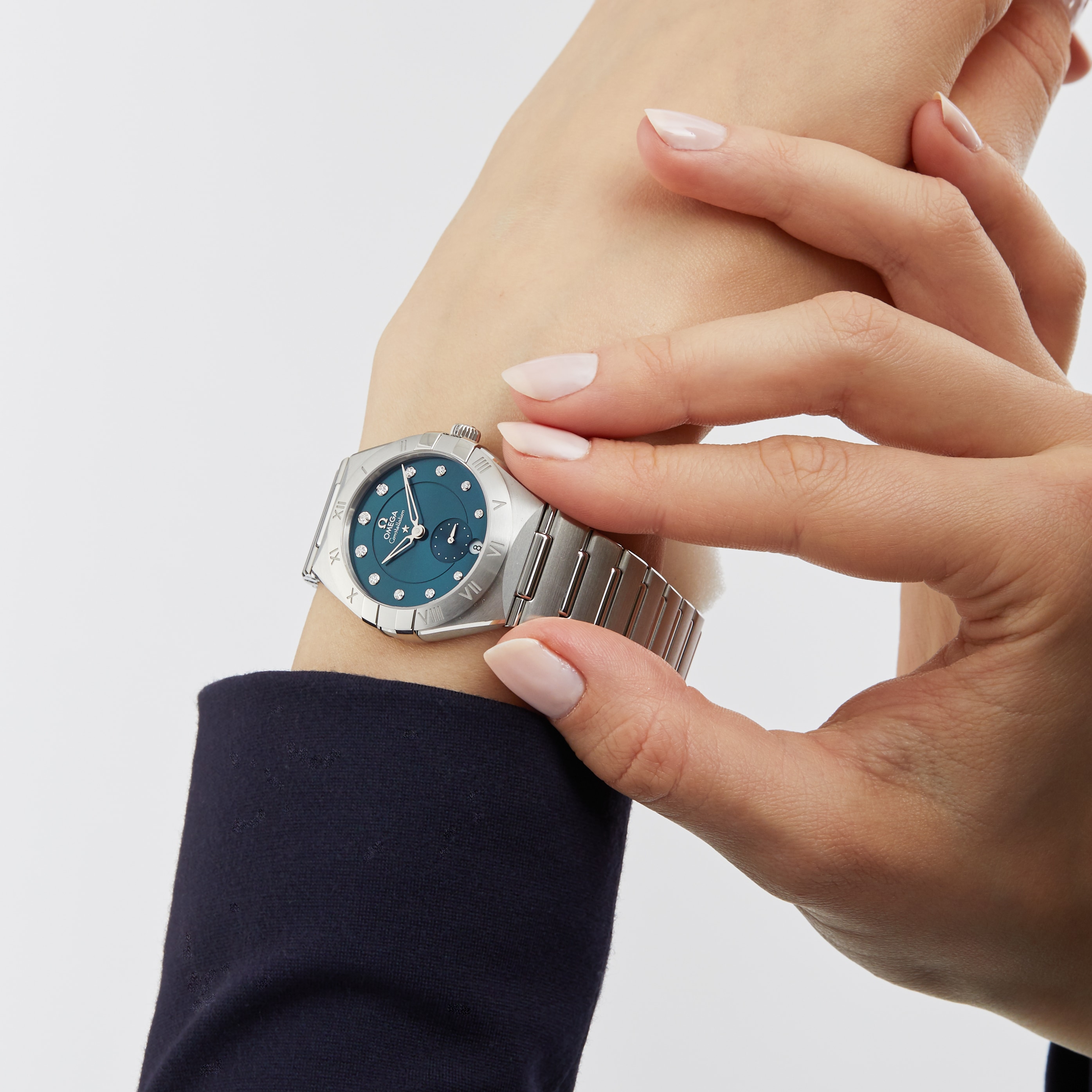 Omega Constellation 34mm Automatic Blue Dial Watch | Stainless Steel - Image 3