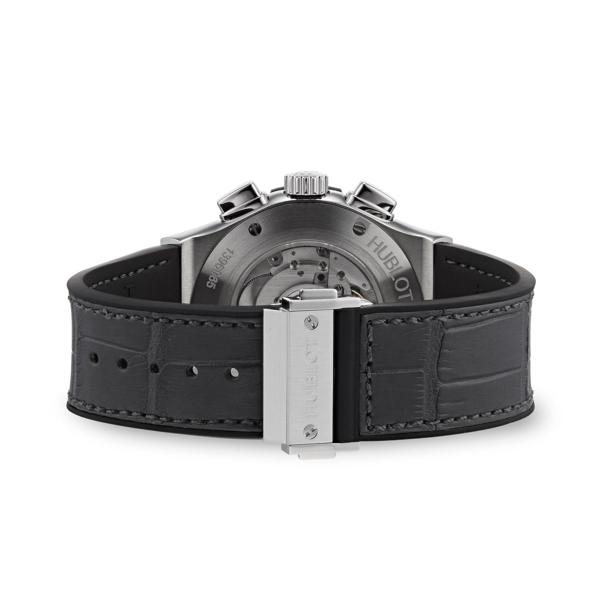 Hublot Titanium Automatic Grey Watch - 45mm Case | Alligator Strap - Image 3