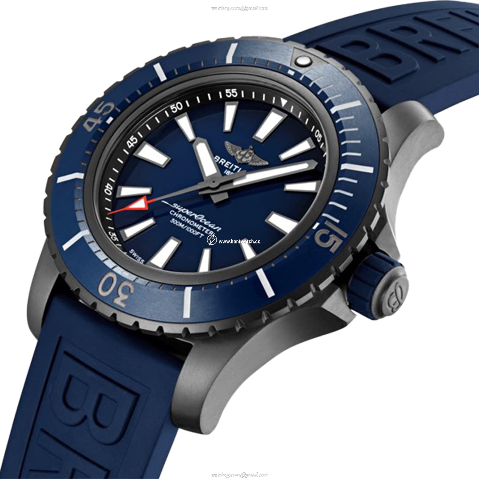 Breitling Superocean Automatic 48mm Titanium Blue Dial Replica Watch - Image 2