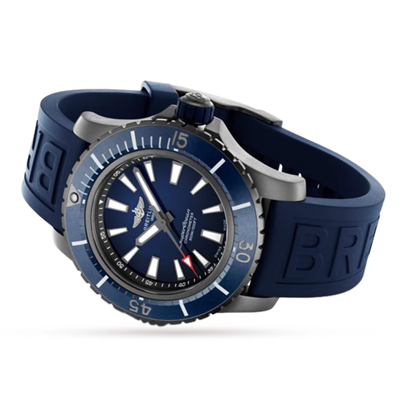 Breitling Superocean Automatic 48mm Titanium Blue Dial Replica Watch - Image 3