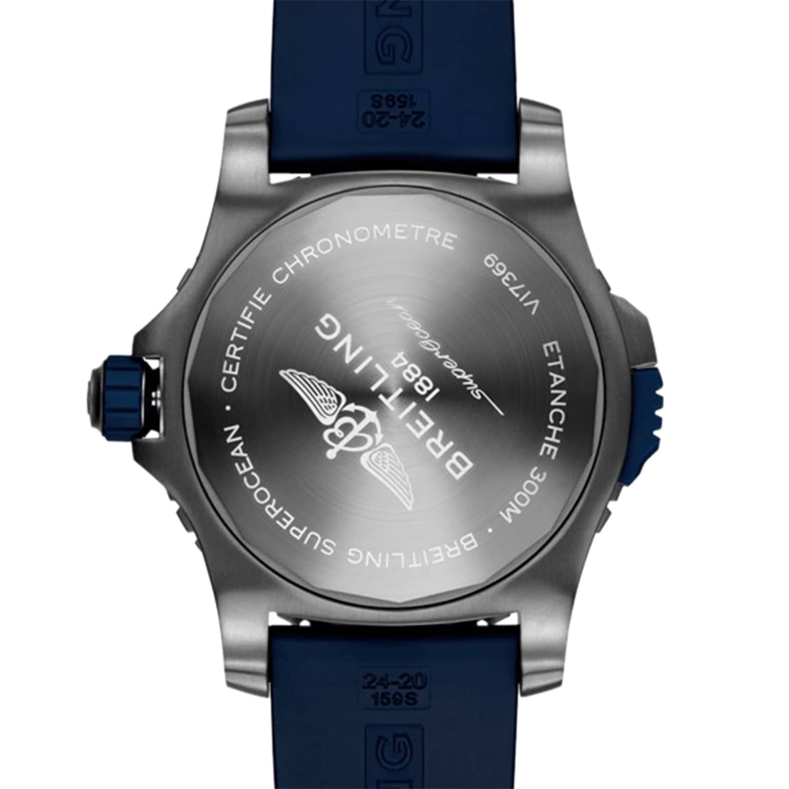 Breitling Superocean Automatic 48mm Titanium Blue Dial Replica Watch - Image 4