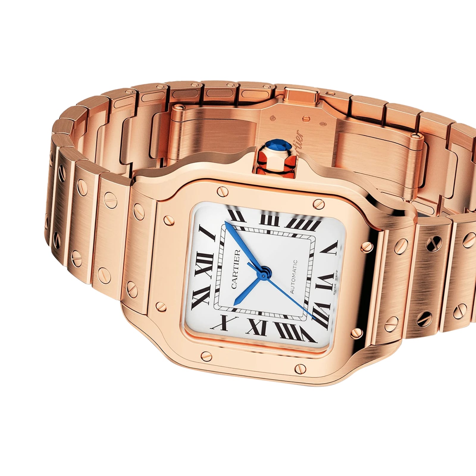 Cartier Santos de Cartier WGSA0031 - 35mm Rose Gold Automatic Watch - Image 4