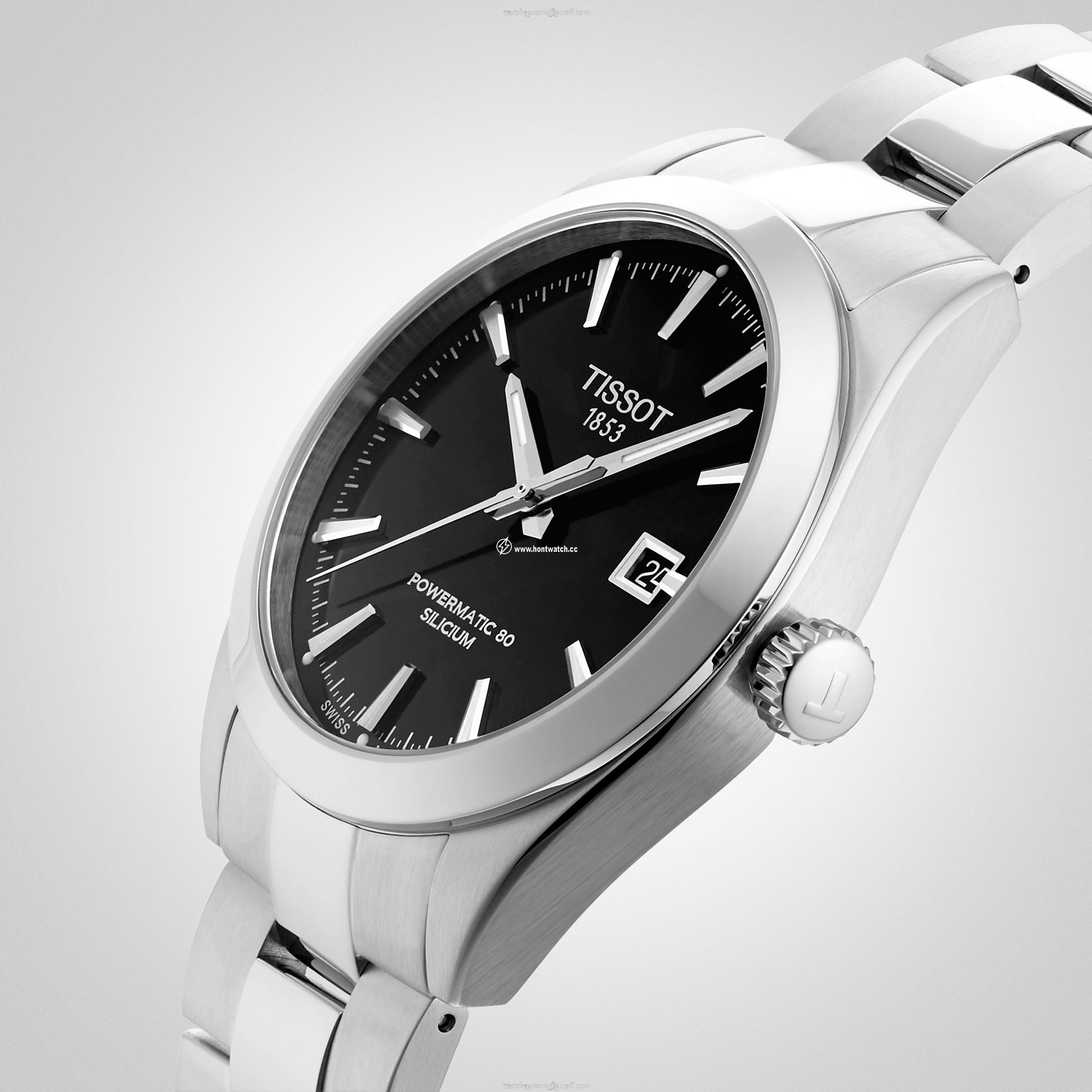 Tissot T-Classic Automatic Watch - 40mm Black Dial Stainless Steel - Image 2