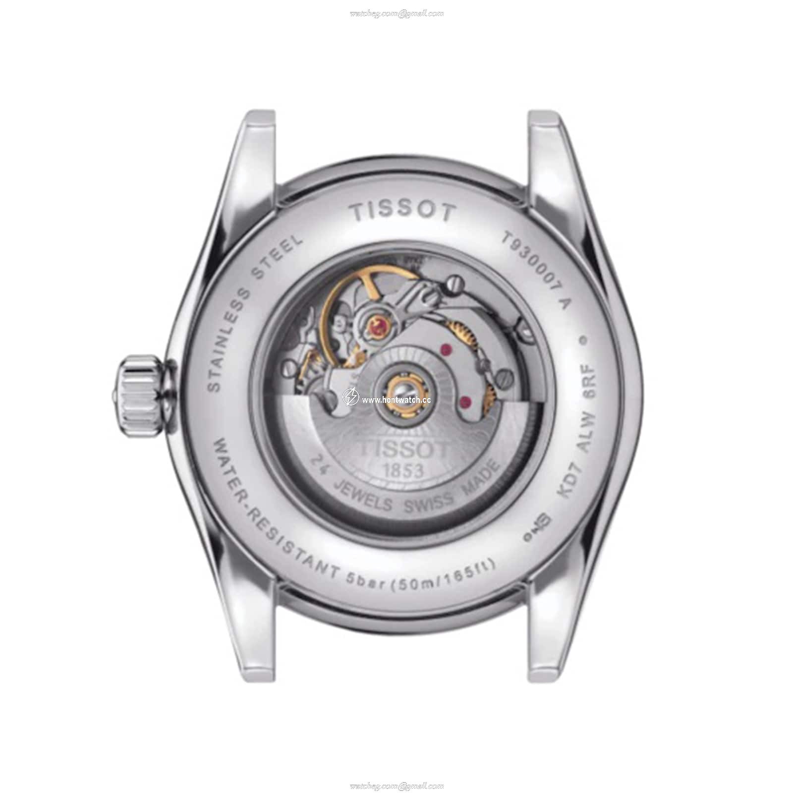 Tissot T-Gold Automatic Watch | 29mm Blue Dial | Stainless Steel & Rose Gold - Image 2