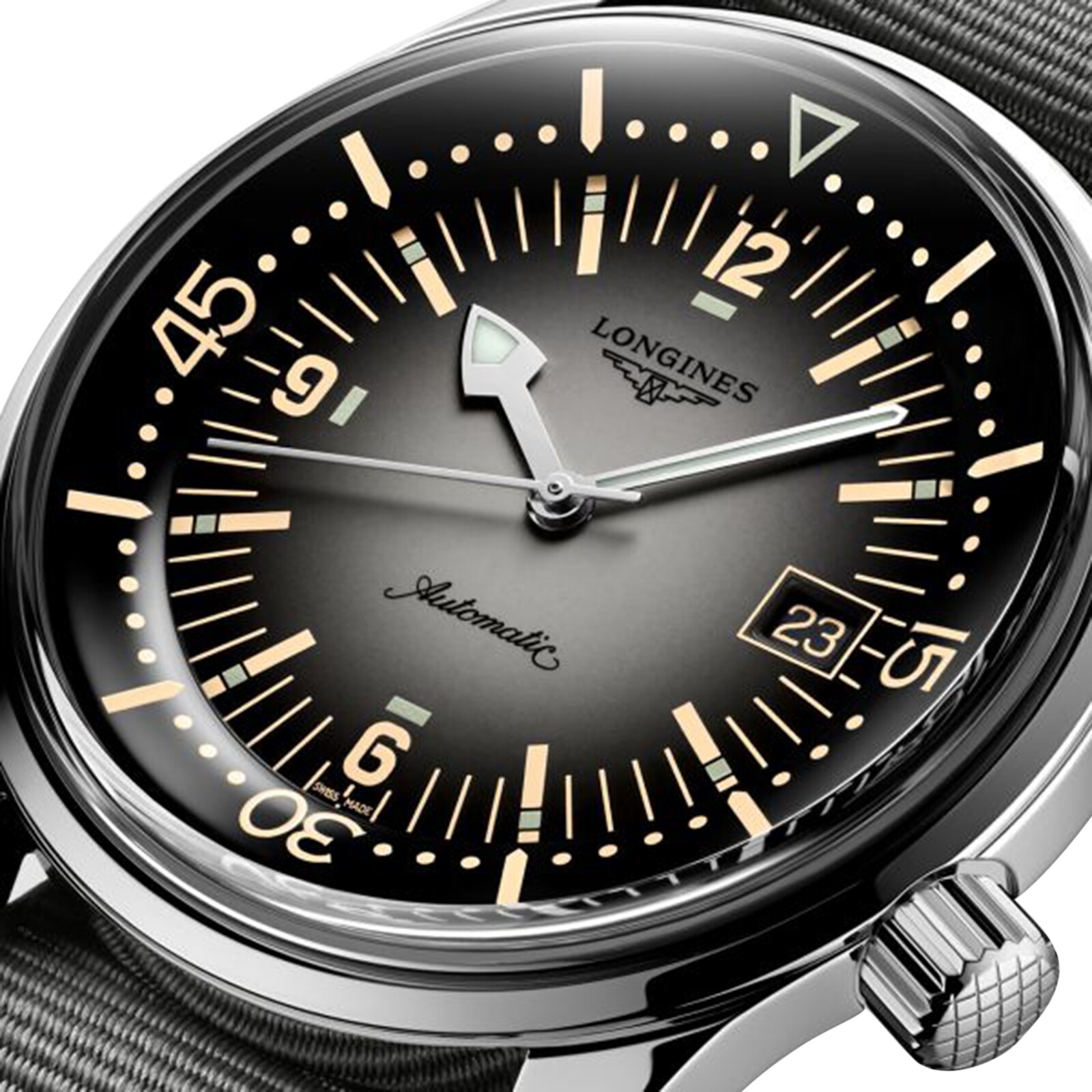 Longines Legend Diver L37744702 | 42mm Automatic | Black Dial | 300m Water Resistant - Image 3