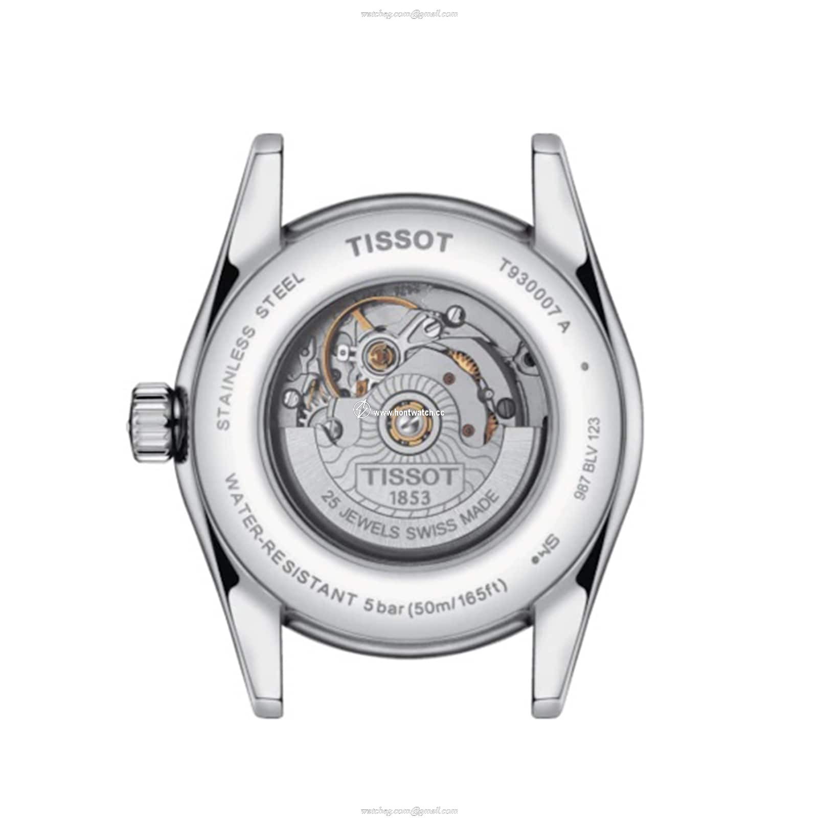 Tissot T-Gold Automatic Watch | 29mm Blue Dial | Stainless Steel & 18K Gold - Image 2