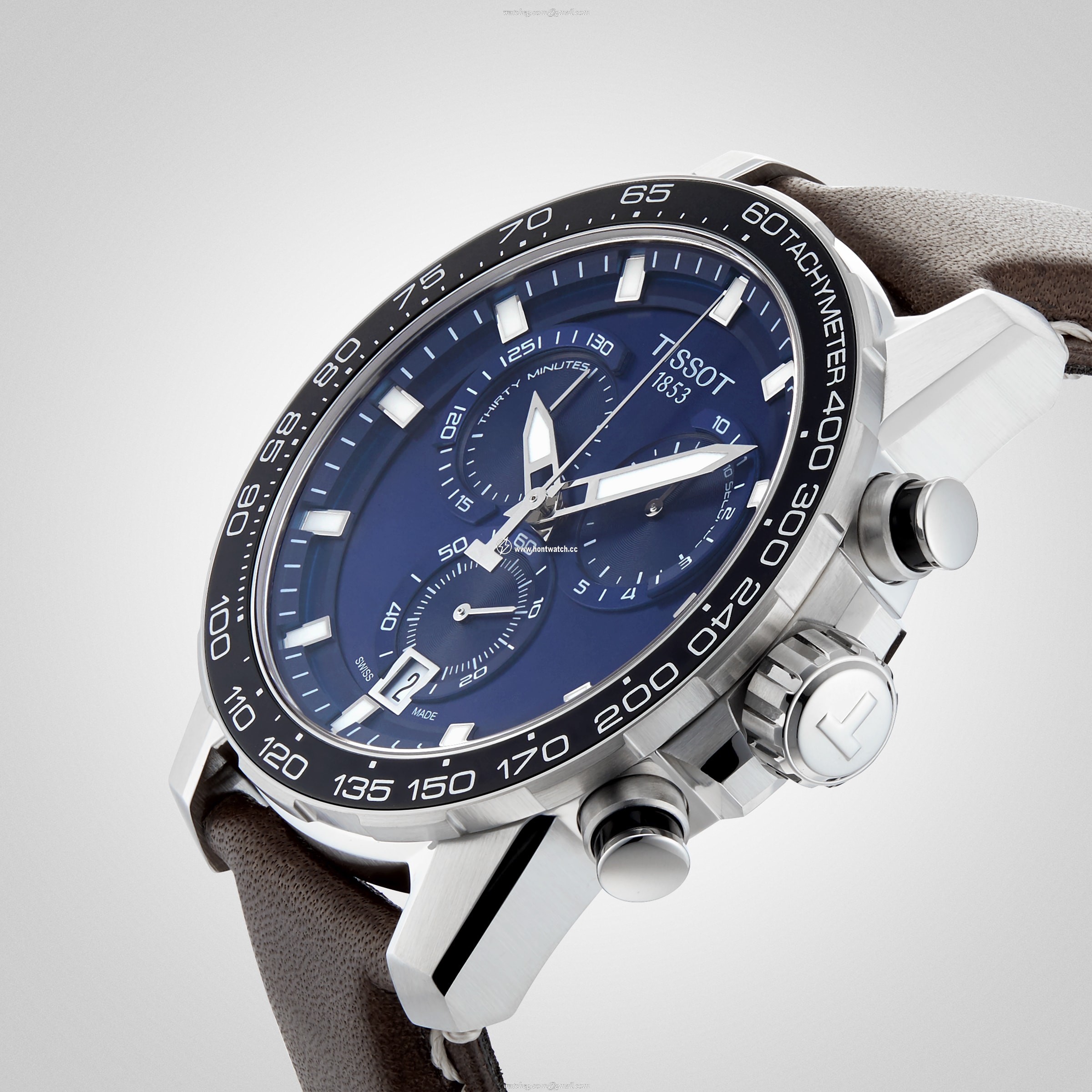 Tissot T-Sport Supersport Chrono - Blue Dial 45.5mm - Stainless Steel Quartz Watch - Image 2