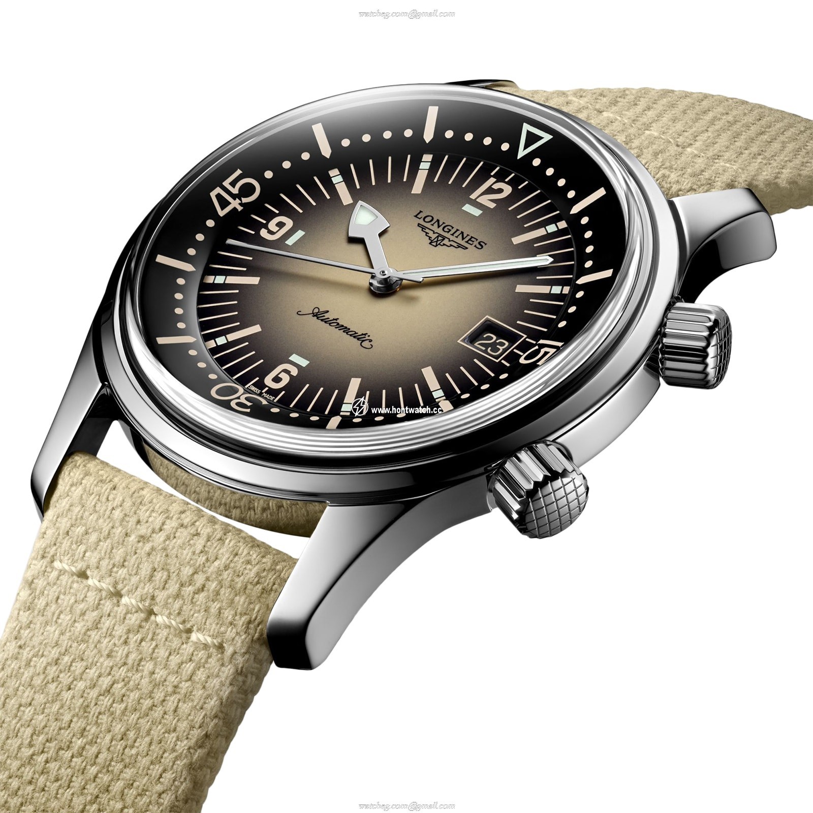 Longines Legend Diver L37744302 | 42mm Automatic | Stainless Steel Beige Dial - Image 2
