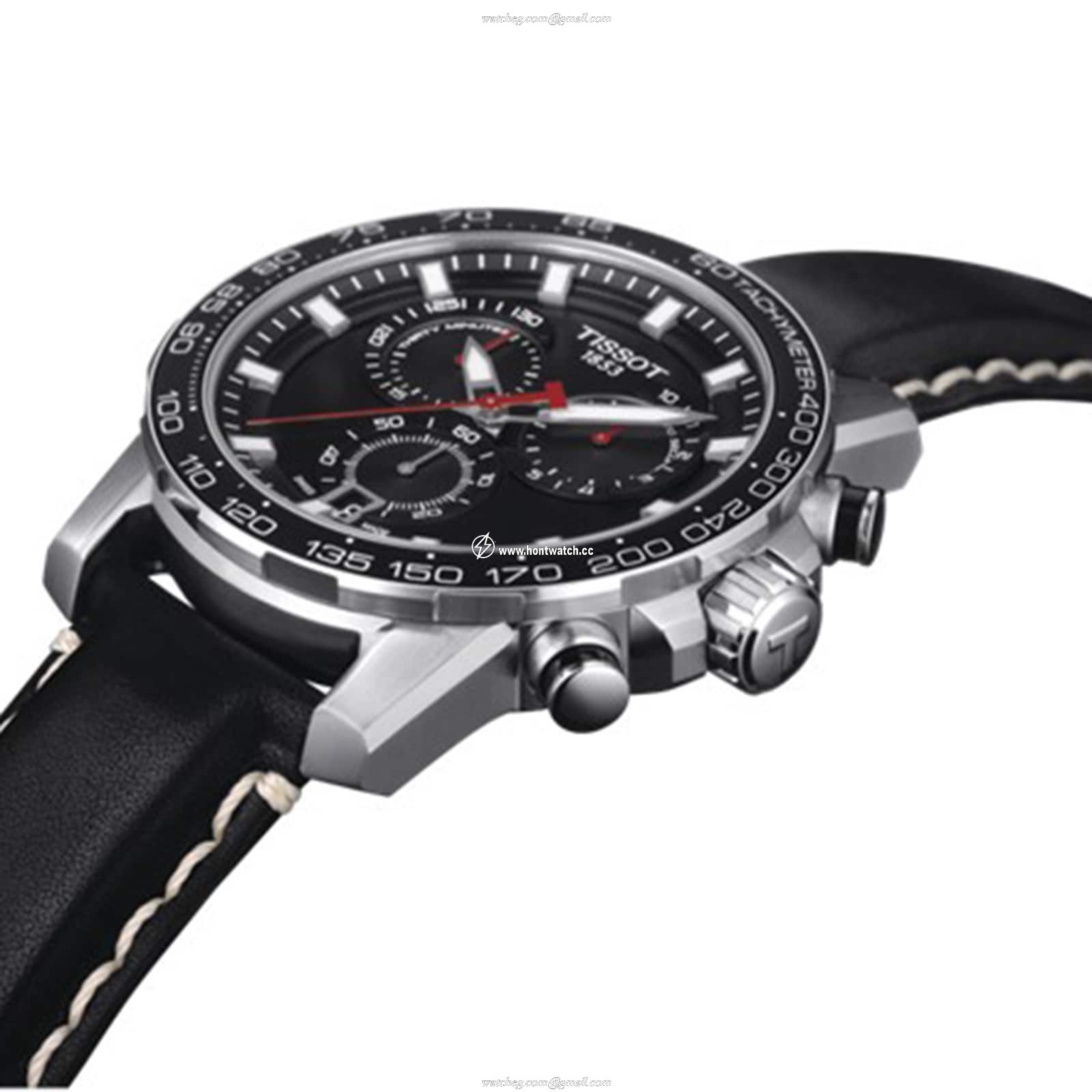 Tissot T-Sport Chrono | 45.5mm Stainless Steel Black Dial Quartz Watch - Image 2