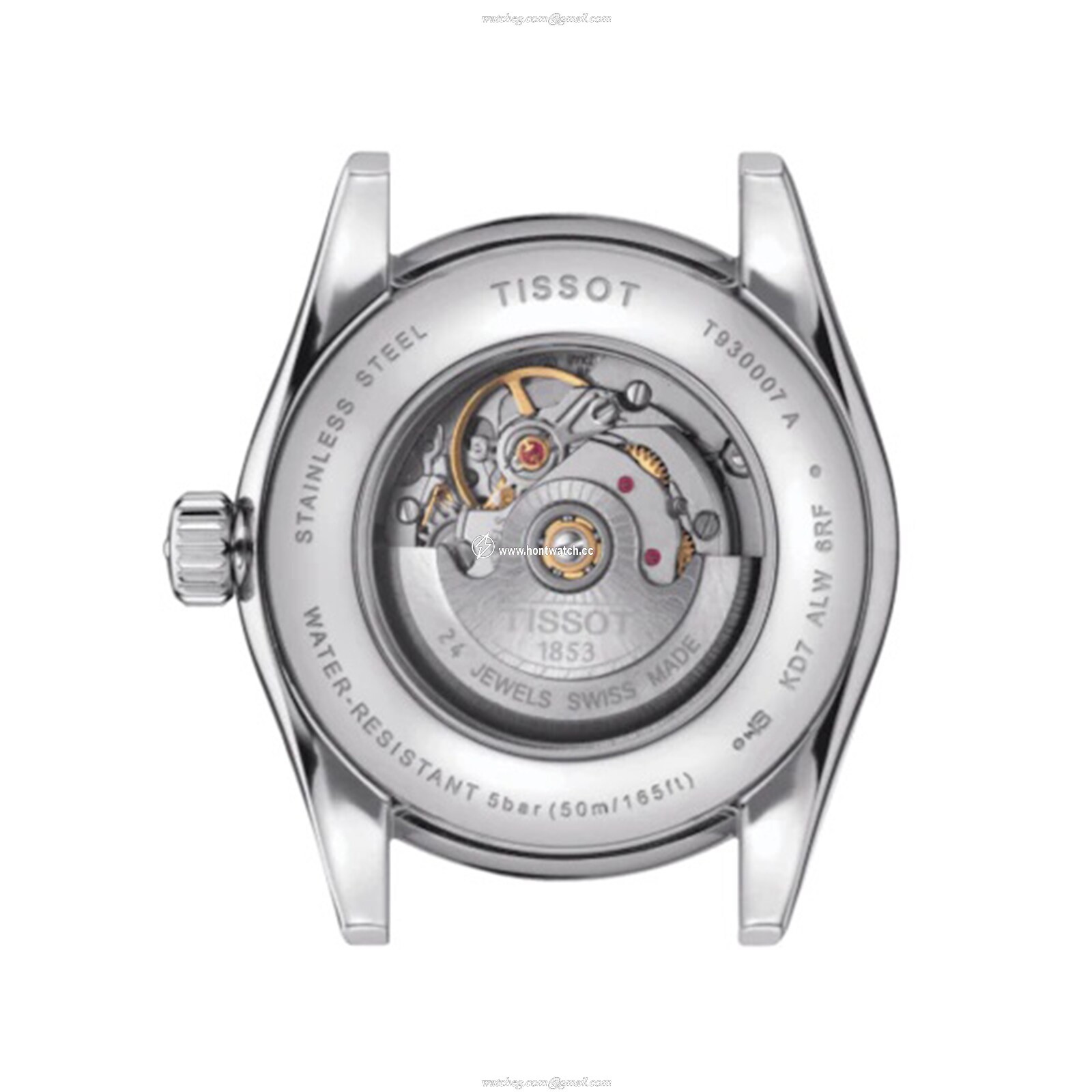 Tissot T-Gold Automatic Watch - 29mm Stainless Steel & Rose Gold - Cream Dial - Image 2