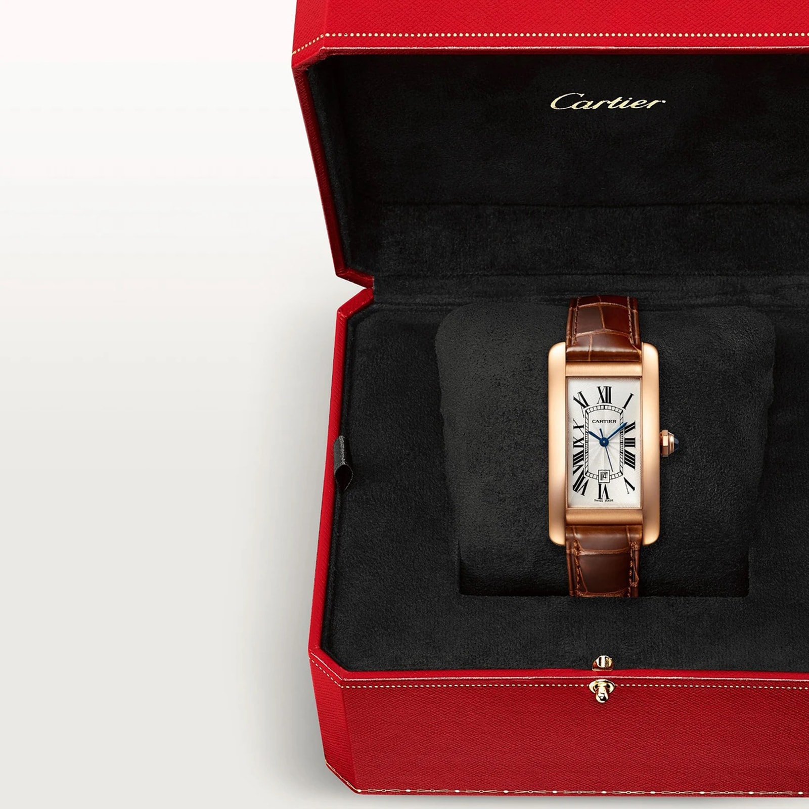 Cartier Tank Americaine WGTA0046 Rose Gold Automatic Silver Watch | 23mm - Image 4