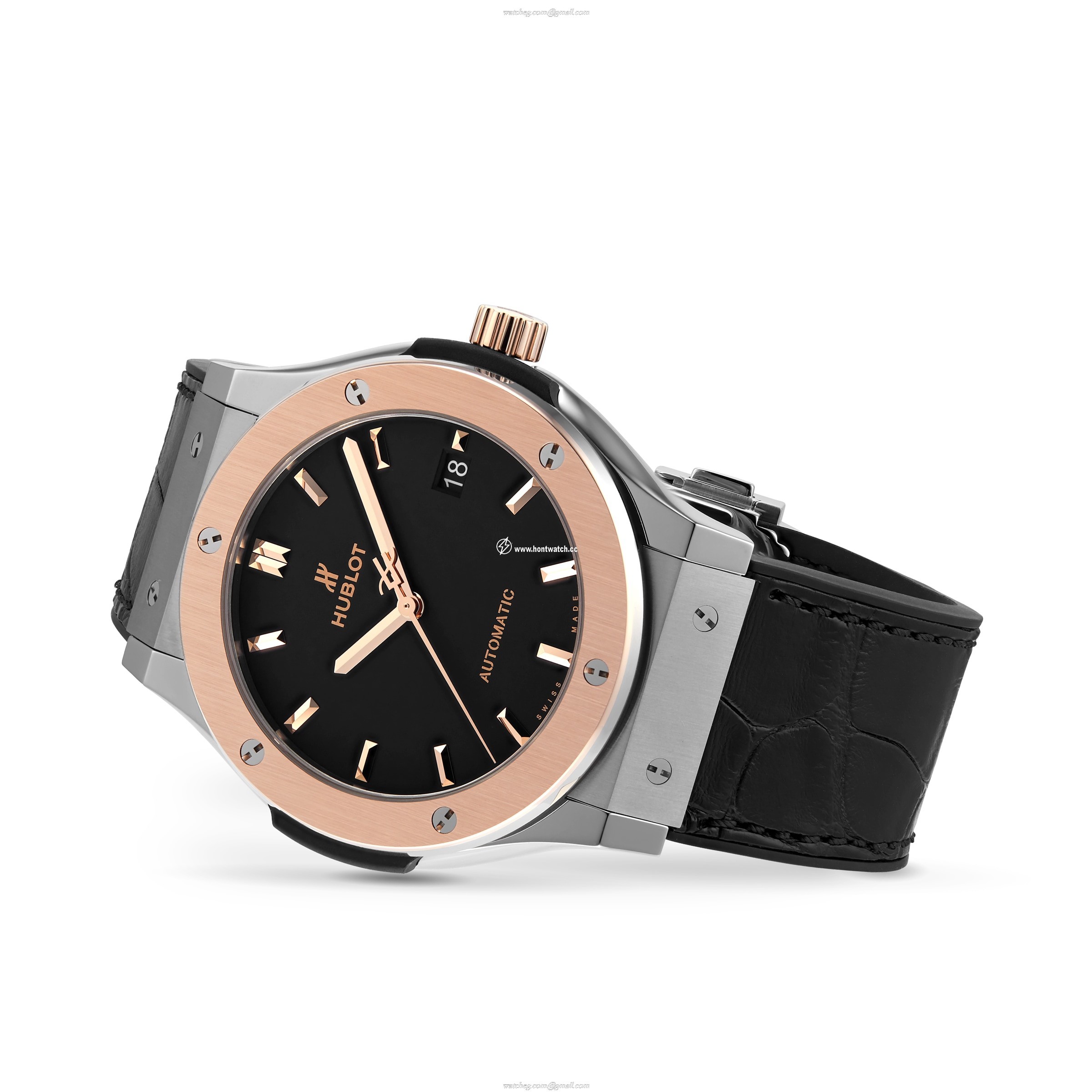 Hublot 511.NO.1181.LR Titanium Automatic Watch - 45mm Black Dial - Image 2