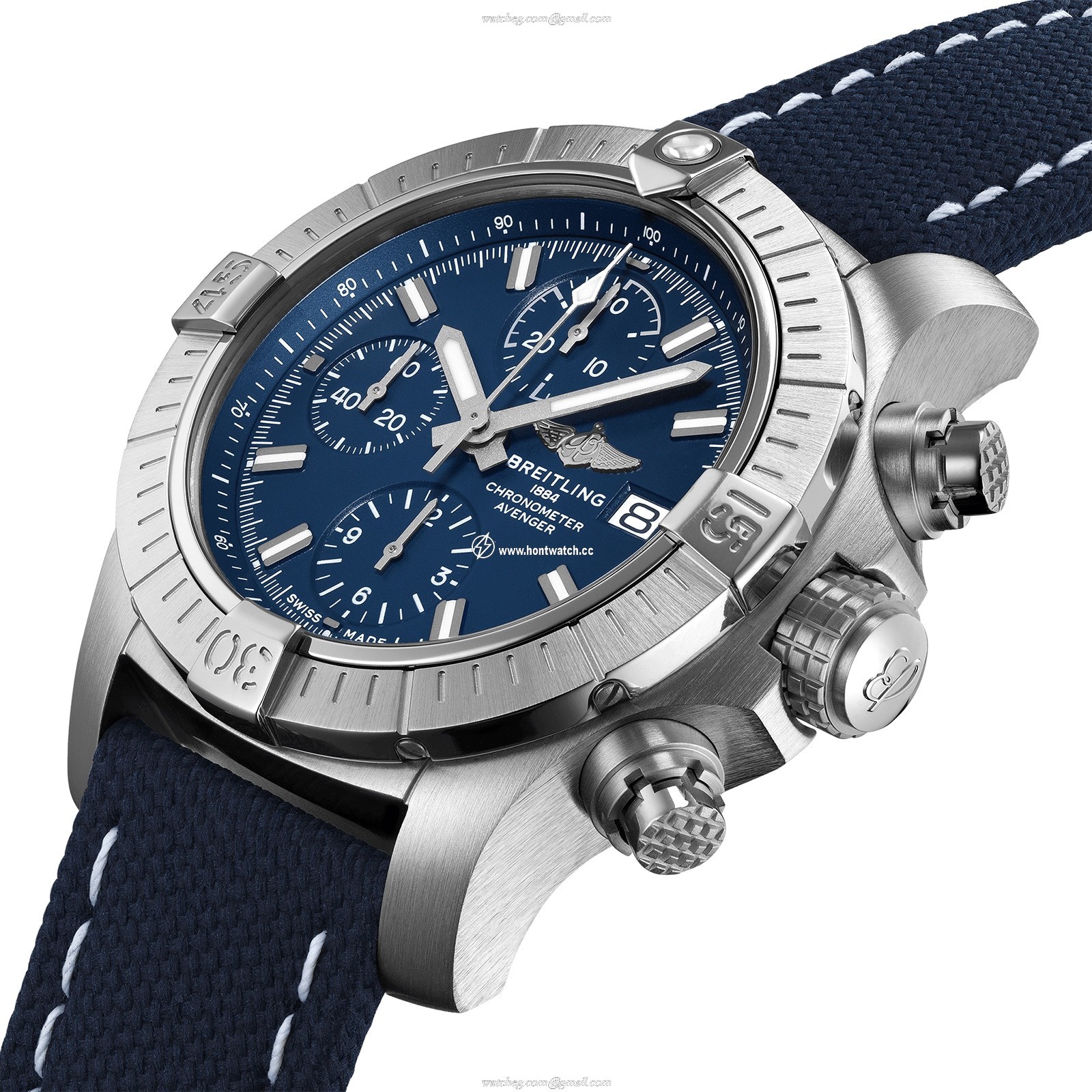 Breitling Avenger A13385101C1X2 - 43mm Stainless Steel Automatic Blue Watch - Image 2