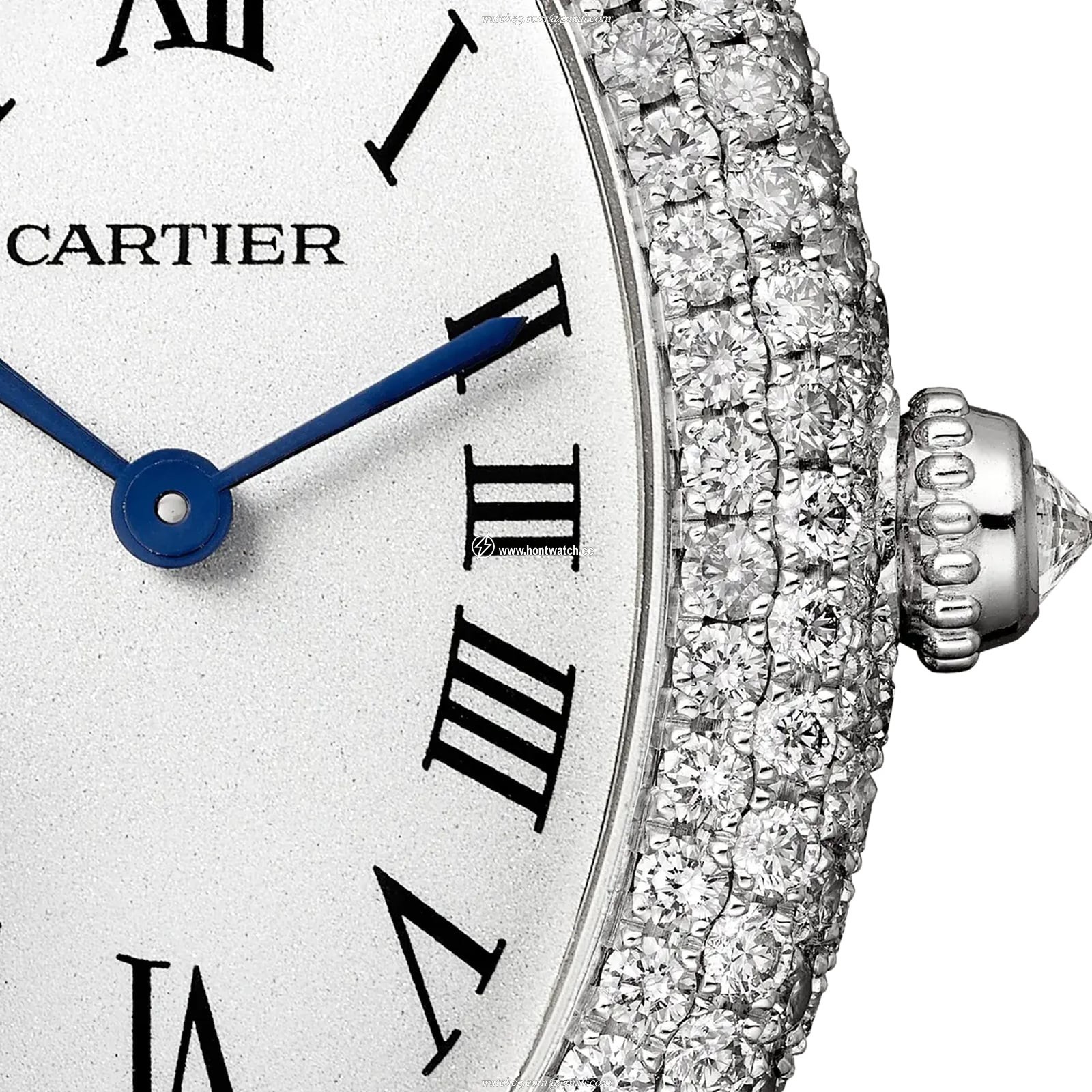 Cartier Baignoire WJBA0015 - White Gold Quartz Watch - Silver Dial - Image 2