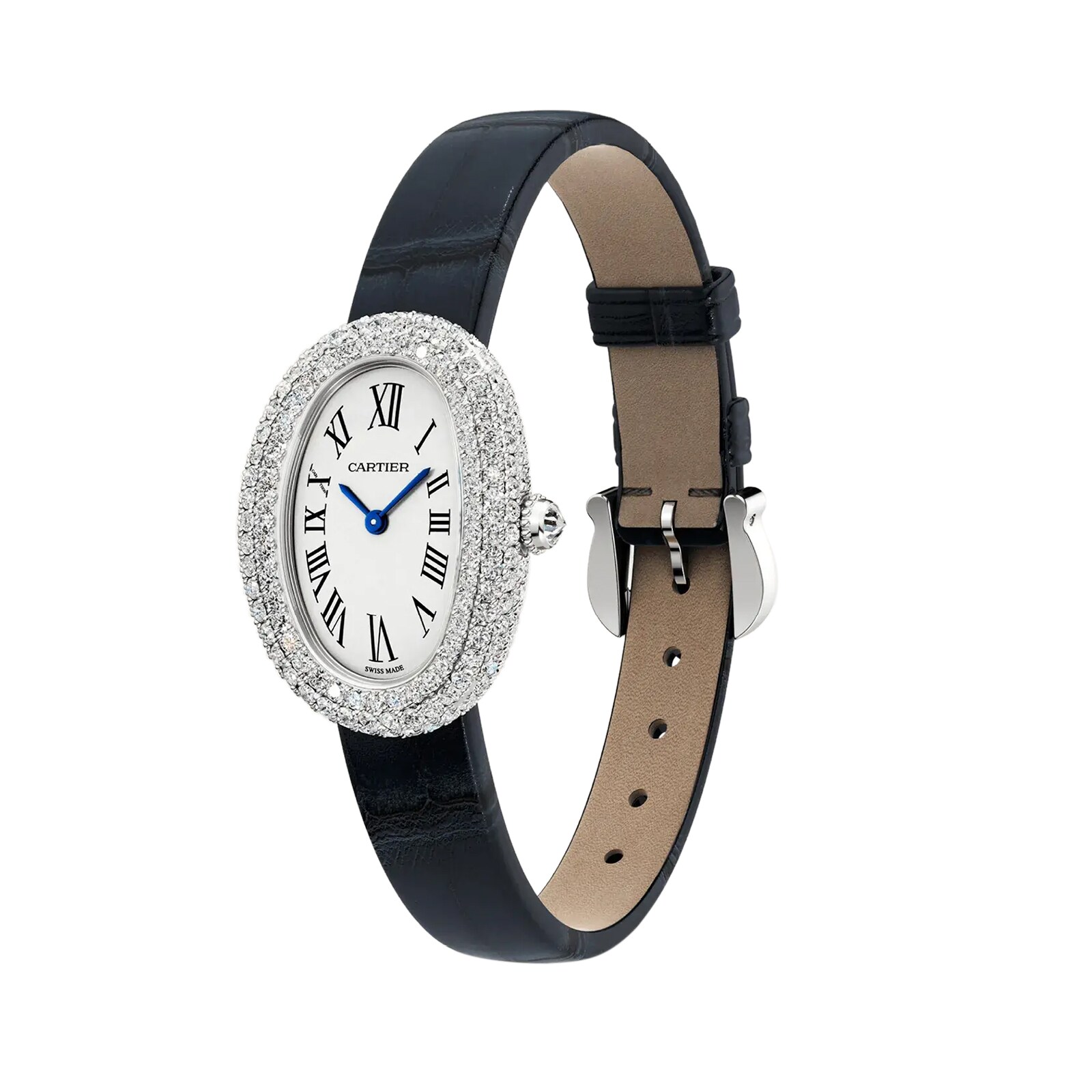 Cartier Baignoire WJBA0015 - White Gold Quartz Watch - Silver Dial - Image 3