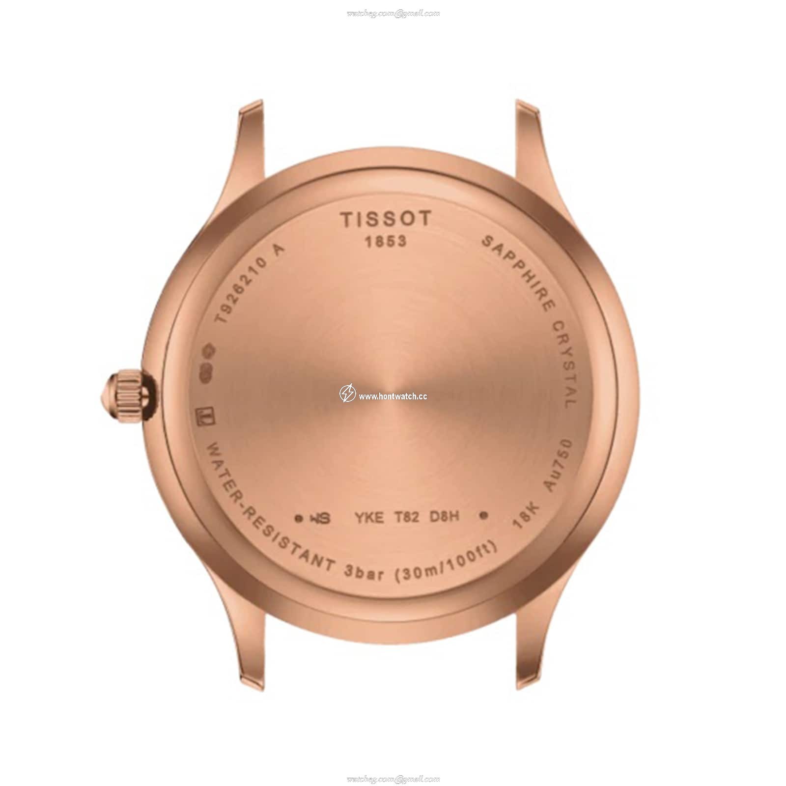 Tissot T-Gold 32mm Rose Gold Quartz Watch for Women - White Dial - Image 2