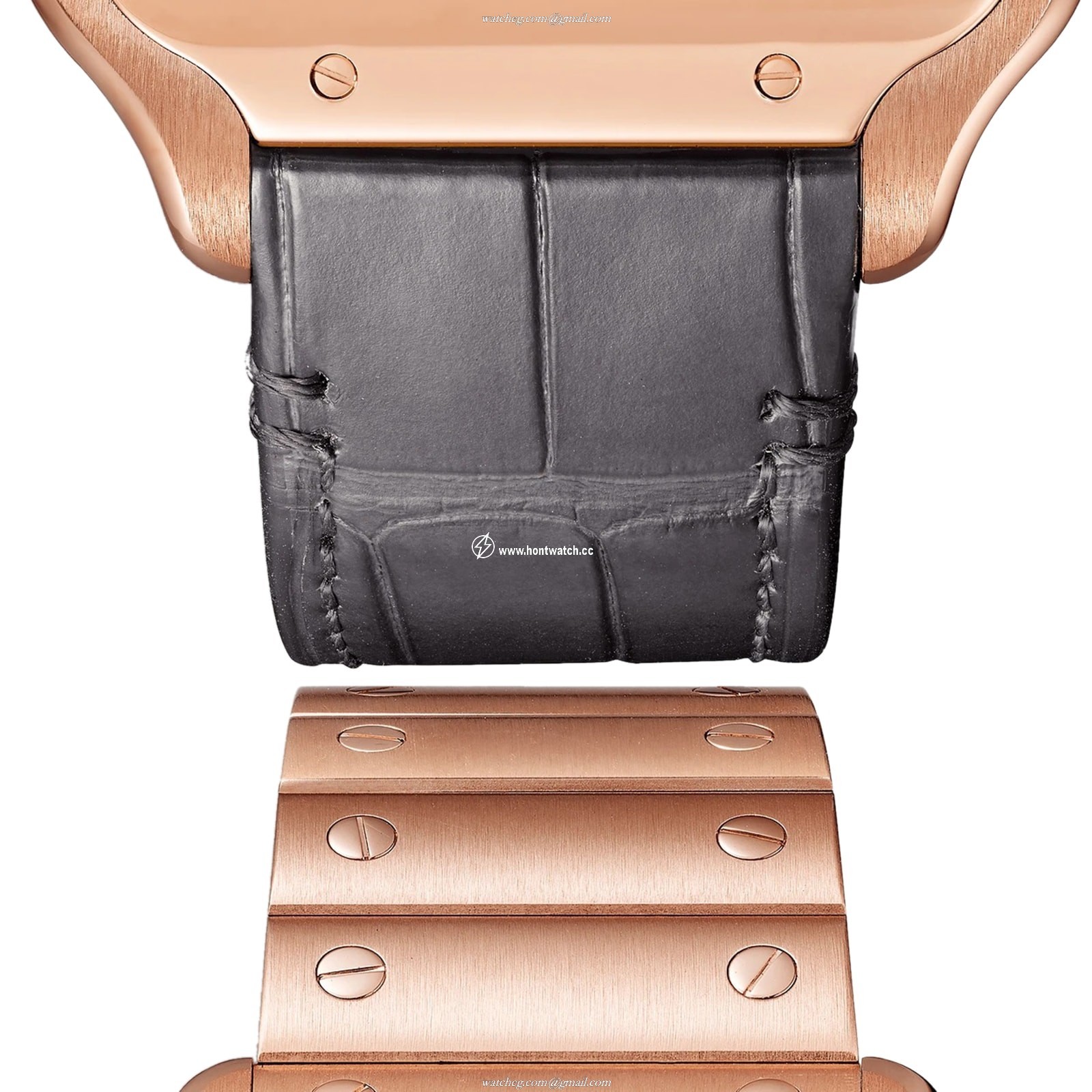 Cartier Santos de Cartier WHSA0016 | 40mm Rose Gold Skeleton Manual Watch - Image 2