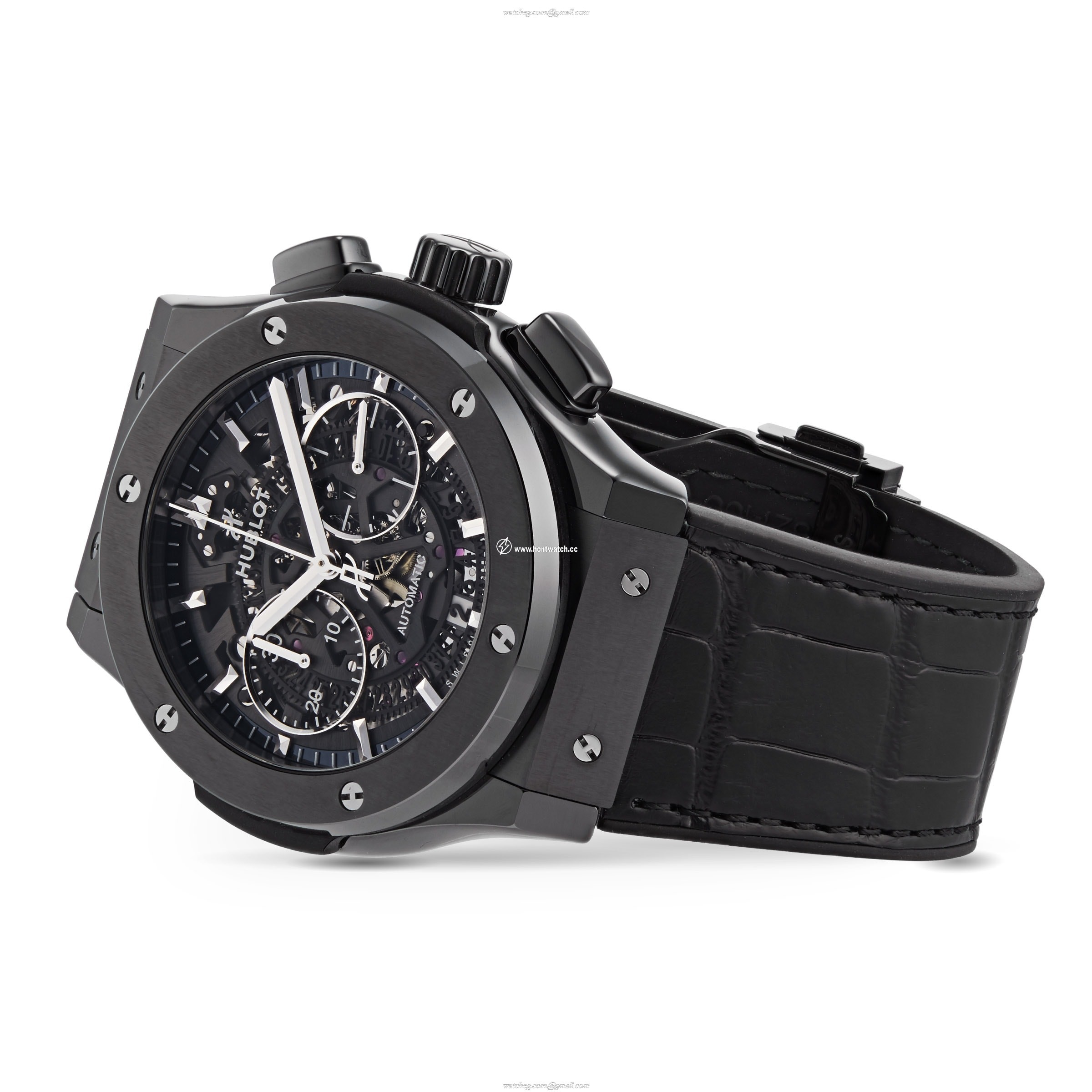 Hublot Classic Fusion 45mm Ceramic Automatic Black Watch | Replica - Image 2