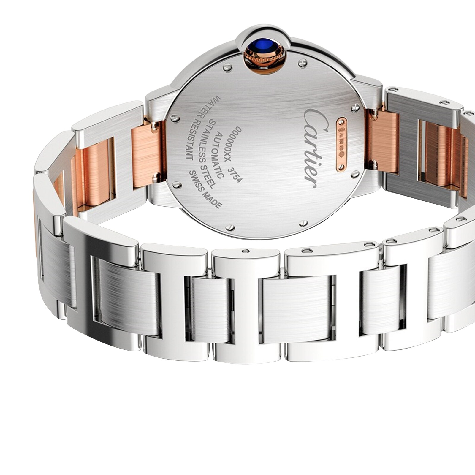 Cartier Ballon Bleu 36mm Automatic - Steel & Rose Gold Silver Dial Replica - Image 3