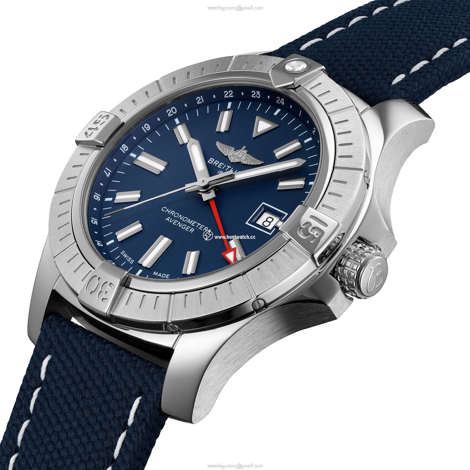 Breitling Avenger A32395101C1X2 - 45mm Stainless Steel Automatic Blue Watch - Image 2
