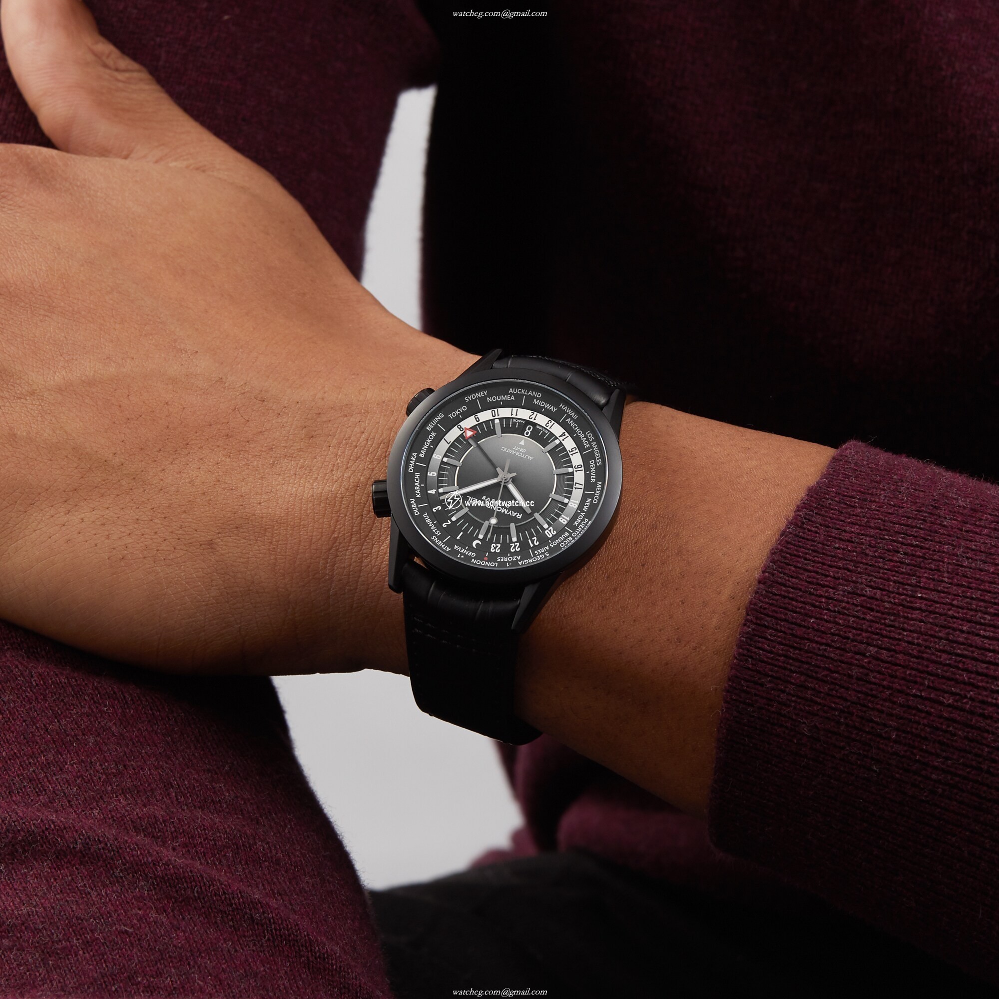 Raymond Weil Freelancer Automatic Watch - 40.5mm Black Dial - Stainless Steel & PVD - Image 2