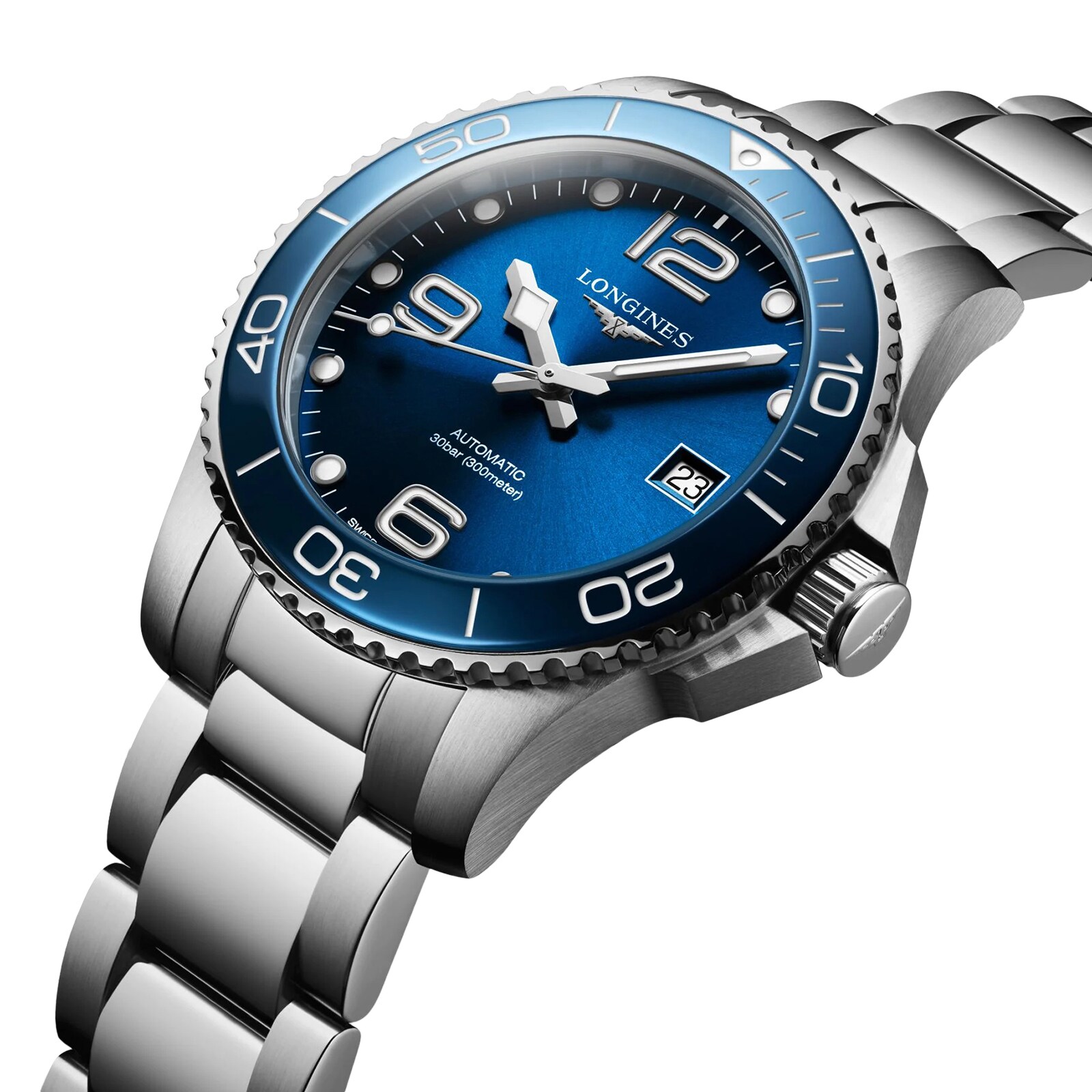 Longines HydroConquest L37804966 | 39mm Blue Automatic Watch | 300M Water Resistant - Image 3