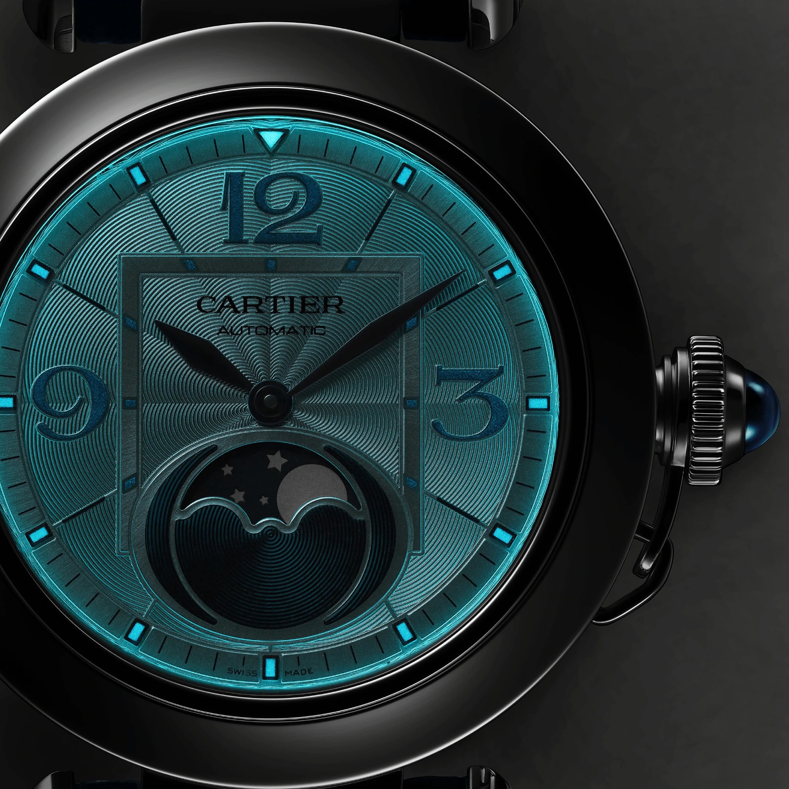 Cartier Pasha de Cartier WSPA0030 - Steel Automatic Silver Dial Watch - Image 4