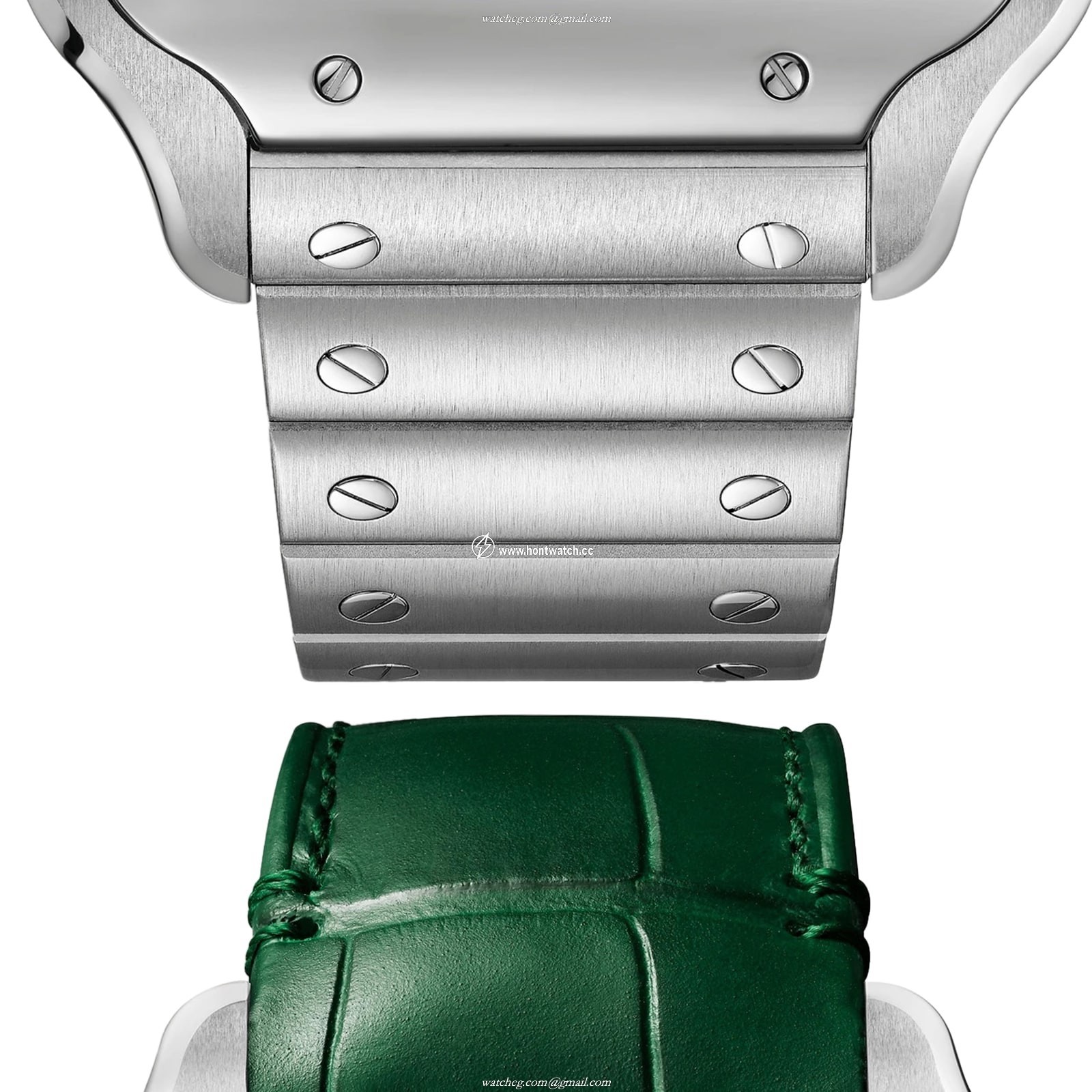 Cartier Santos de Cartier WHSA0028 - 40mm Steel Skeleton Manual Watch - Image 2