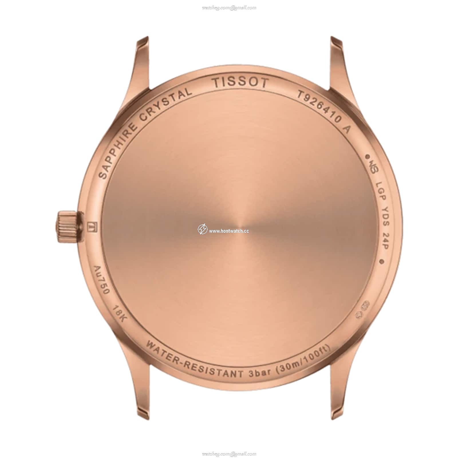 Tissot T-Gold Replica Watch - 40mm Rose Gold Case & Blue Dial - Quartz - Image 2