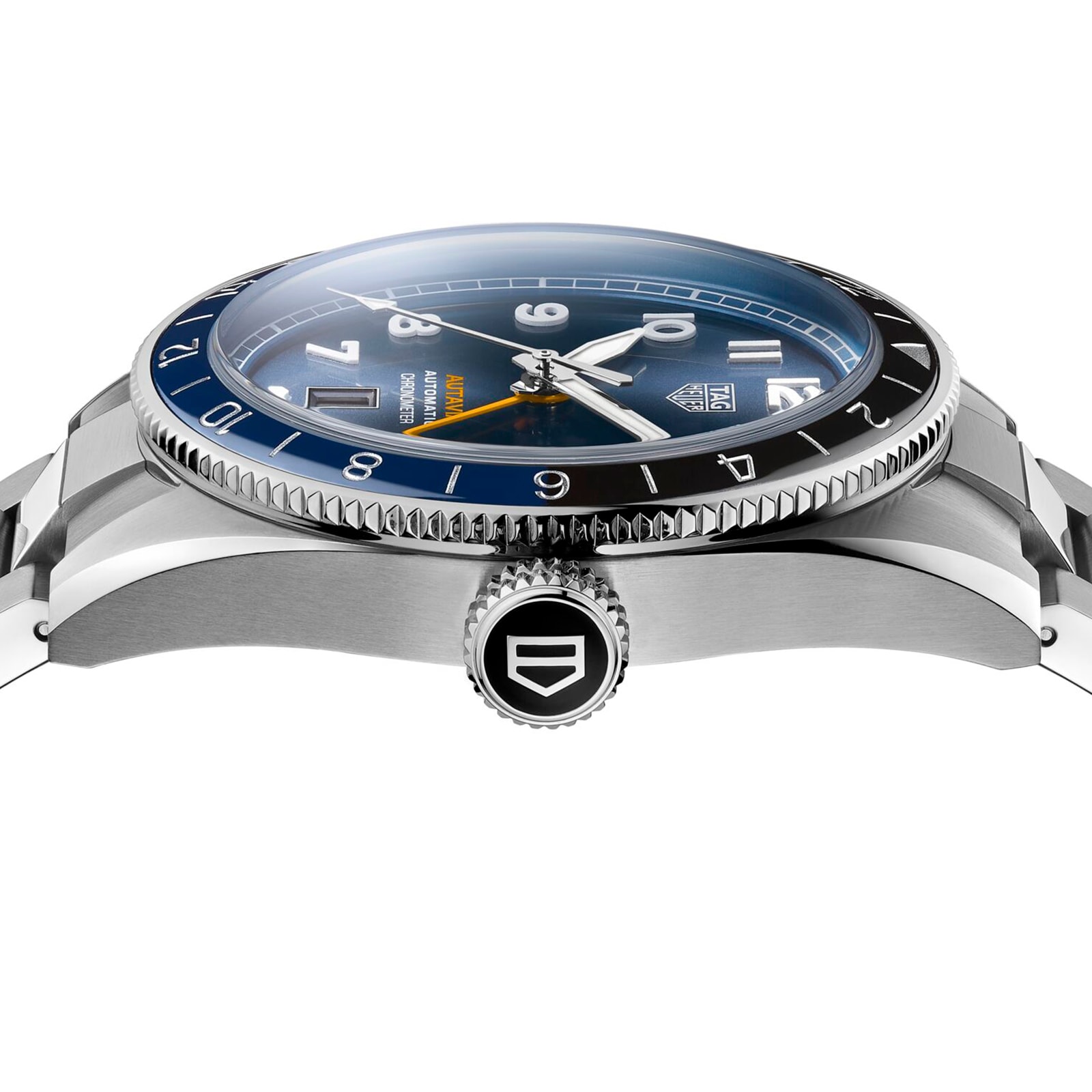 TAG Heuer Autavia WBE511A.BA0650 - 42mm Blue Automatic GMT Watch - Image 3