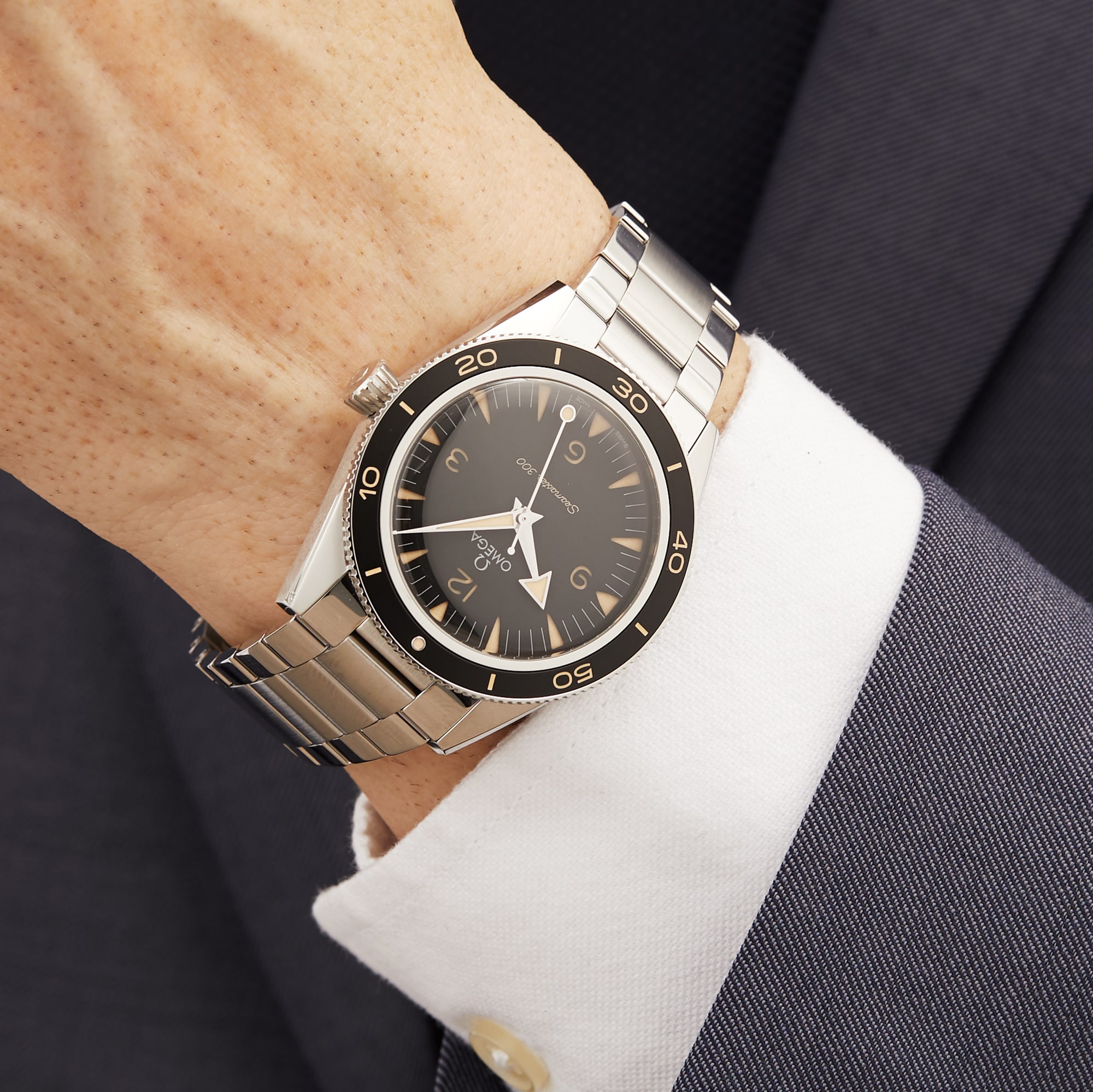 Omega Seamaster 300 Automatic Black Dial 41mm Stainless Steel Watch - Image 3