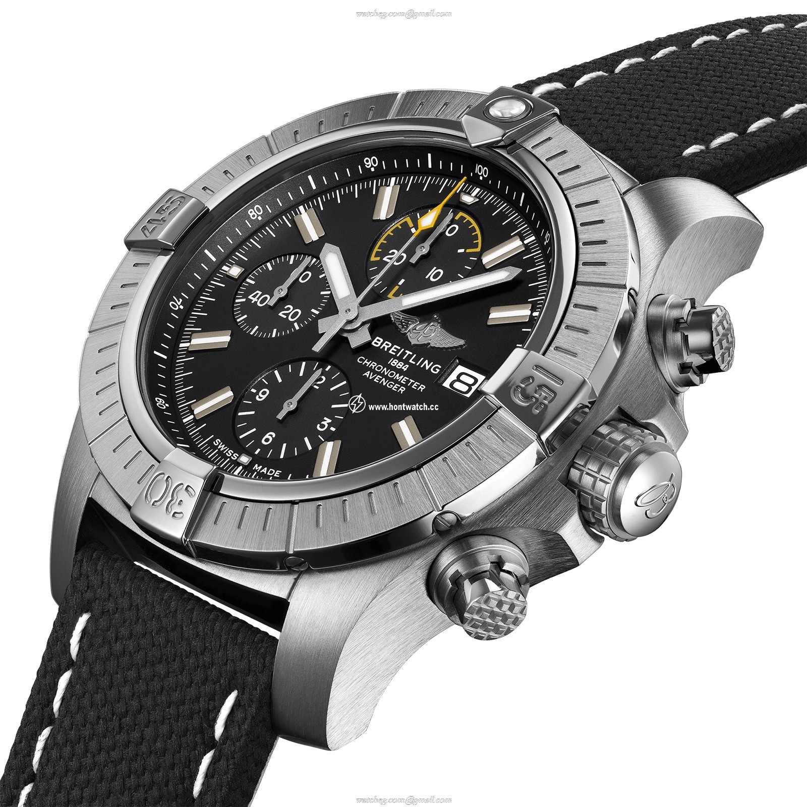 Breitling Avenger A13317101B1X2 - 45mm Automatic Black Dial - Stainless Steel - Image 2
