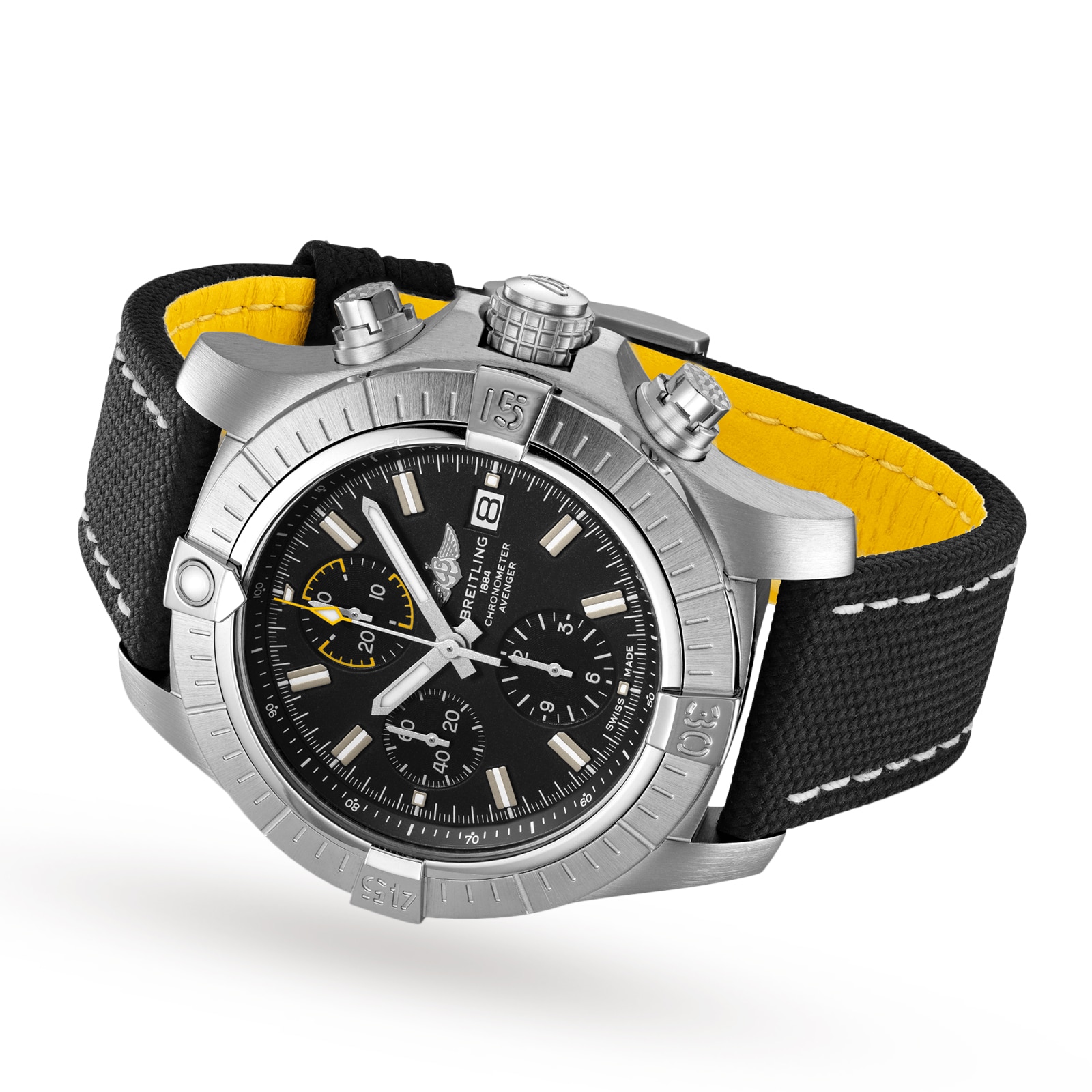 Breitling Avenger A13317101B1X2 - 45mm Automatic Black Dial - Stainless Steel - Image 3