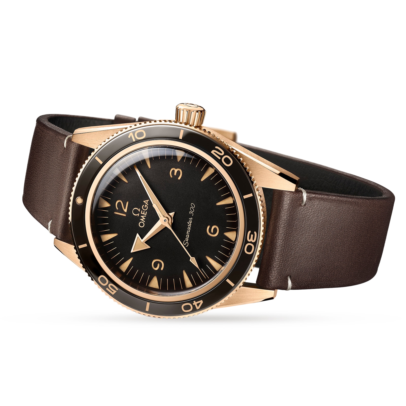Omega Seamaster 300 Bronze & Ceramic 41mm Automatic Brown Watch Replica - Image 3
