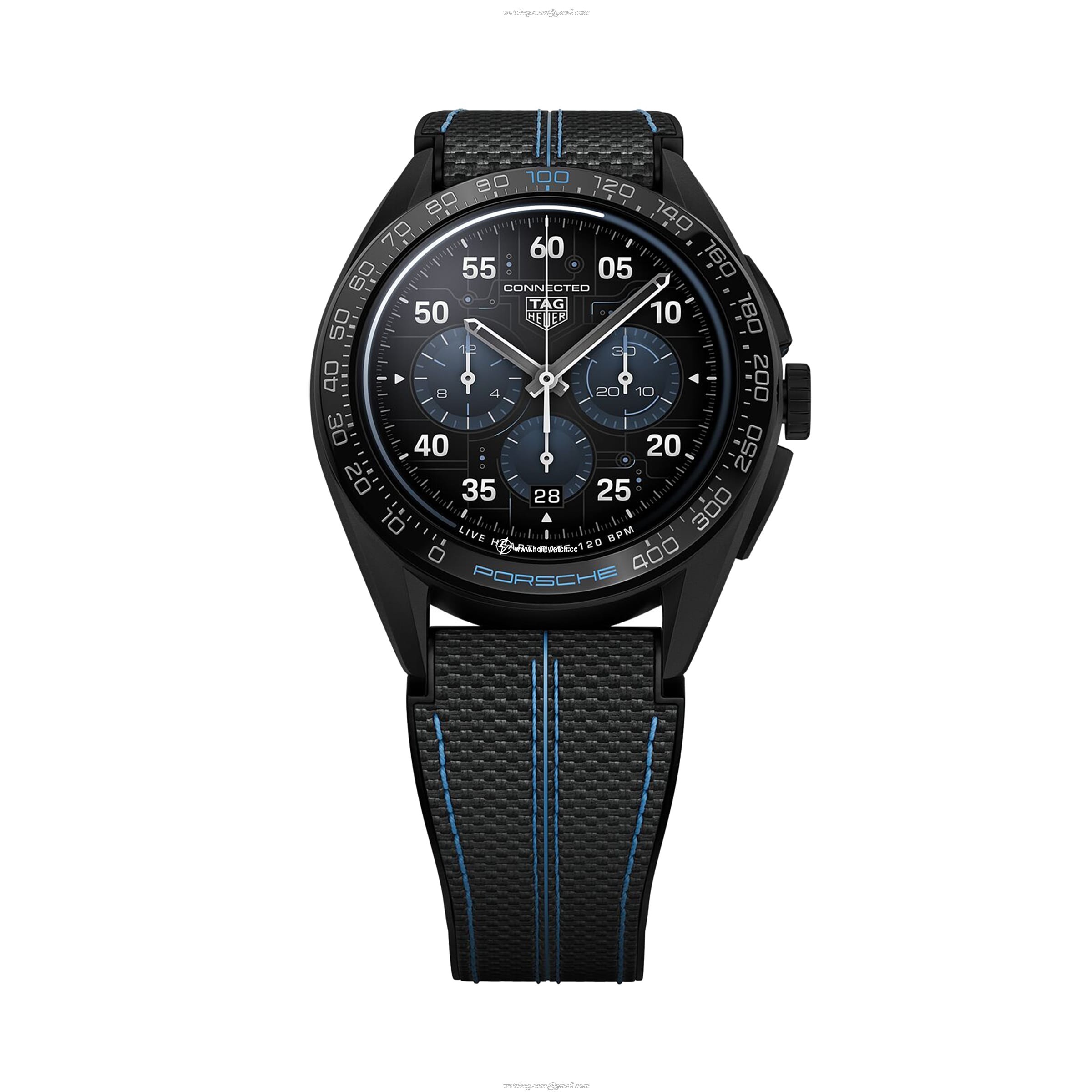 TAG Heuer Connected SBR8A82 Titanium DLC Smartwatch - 45mm Black - Image 2