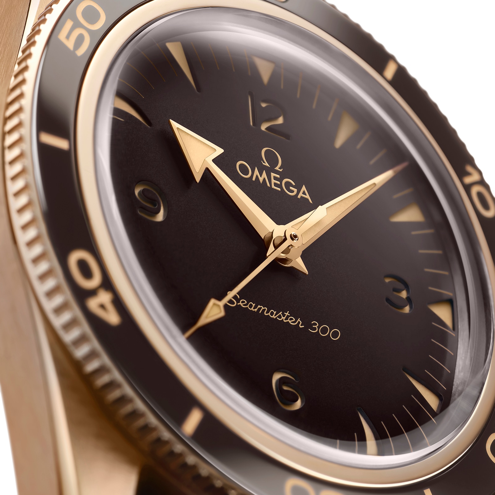 Omega Seamaster 300 Bronze & Ceramic 41mm Automatic Brown Watch Replica - Image 4
