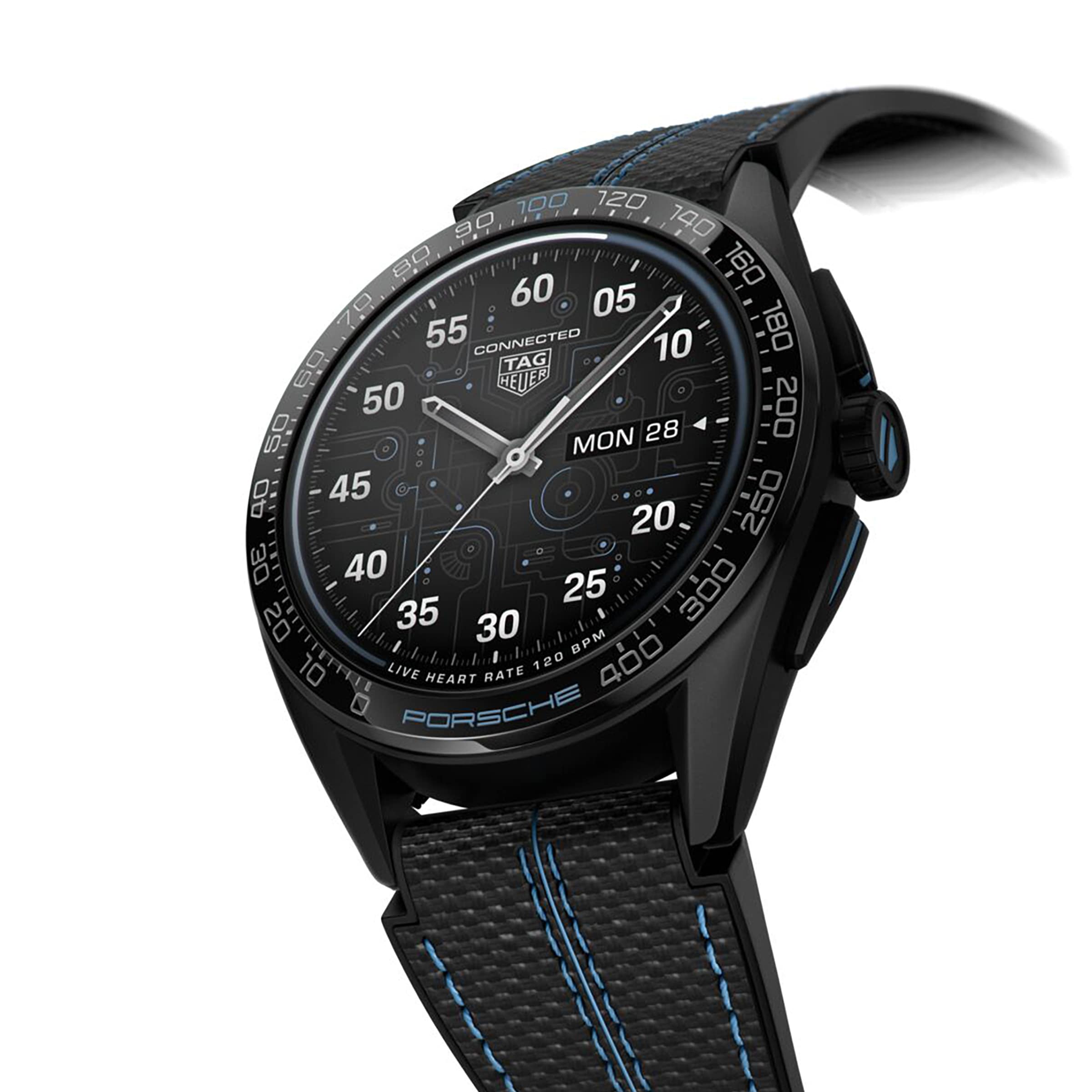TAG Heuer Connected SBR8A82 Titanium DLC Smartwatch - 45mm Black - Image 3