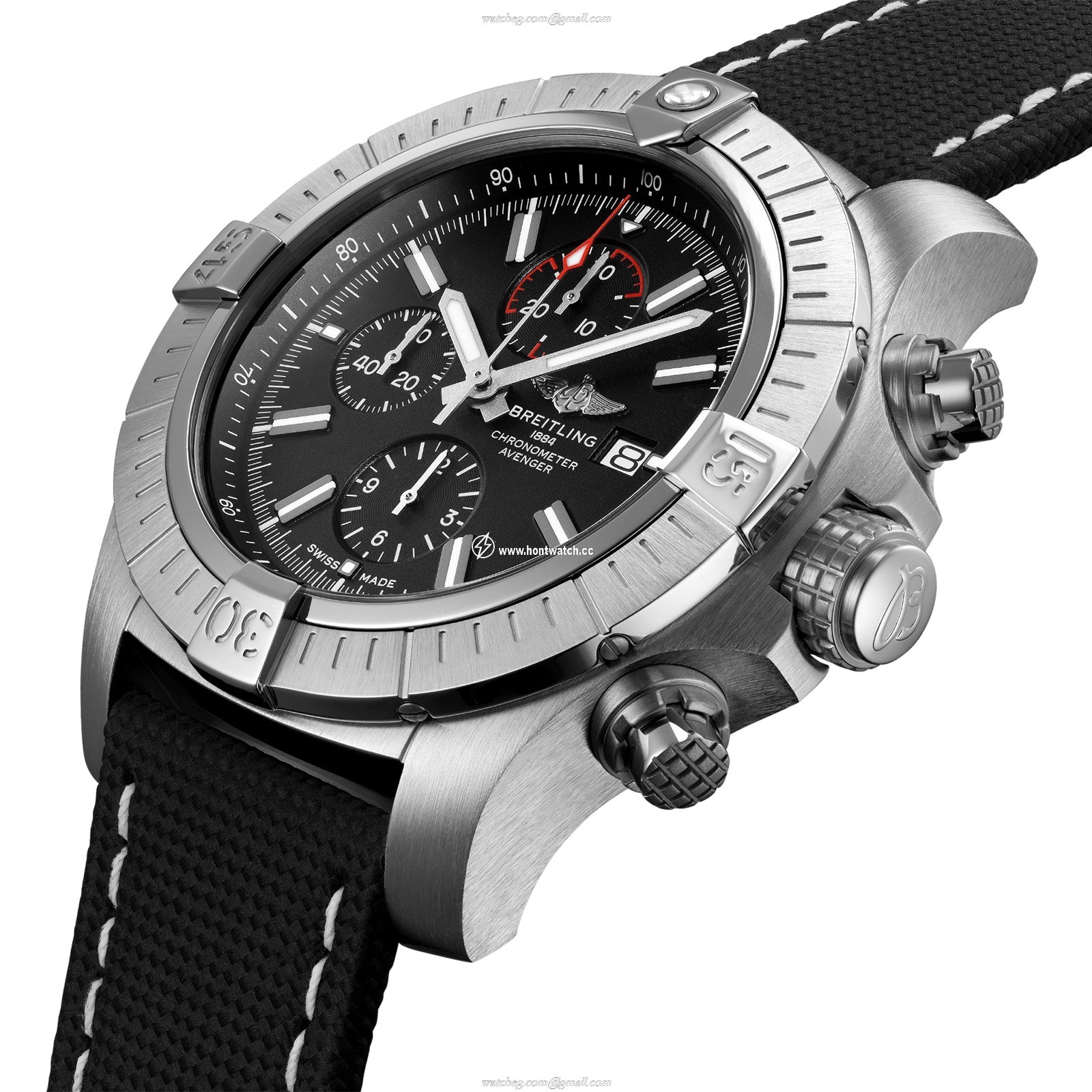 Breitling Avenger A13375101B1X2 | 48mm Stainless Steel Automatic Black Watch - Image 2