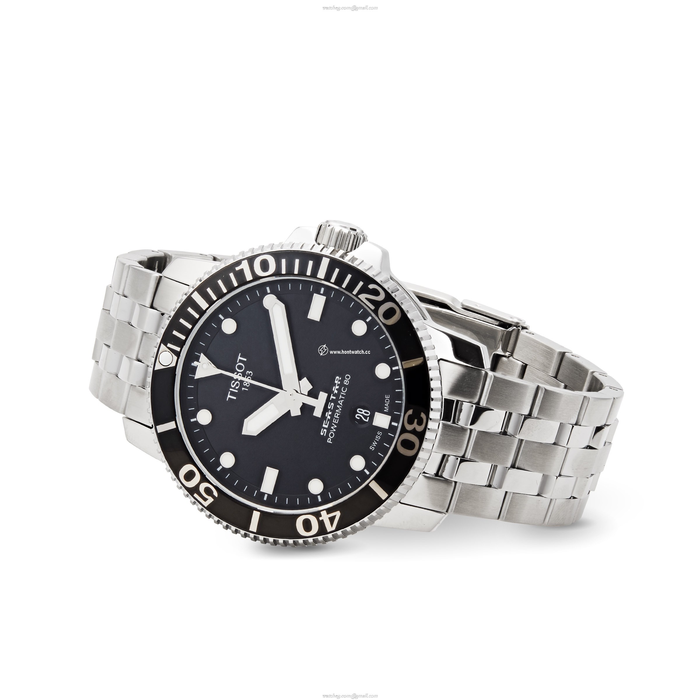 Tissot Seastar Automatic Black Dial - 43mm Stainless Steel - 300M Water Resistant - Image 2