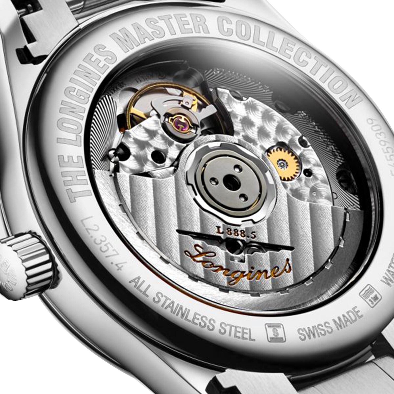 Longines Master Collection L23574876 - 34mm Automatic White Dial - Stainless Steel - Image 3