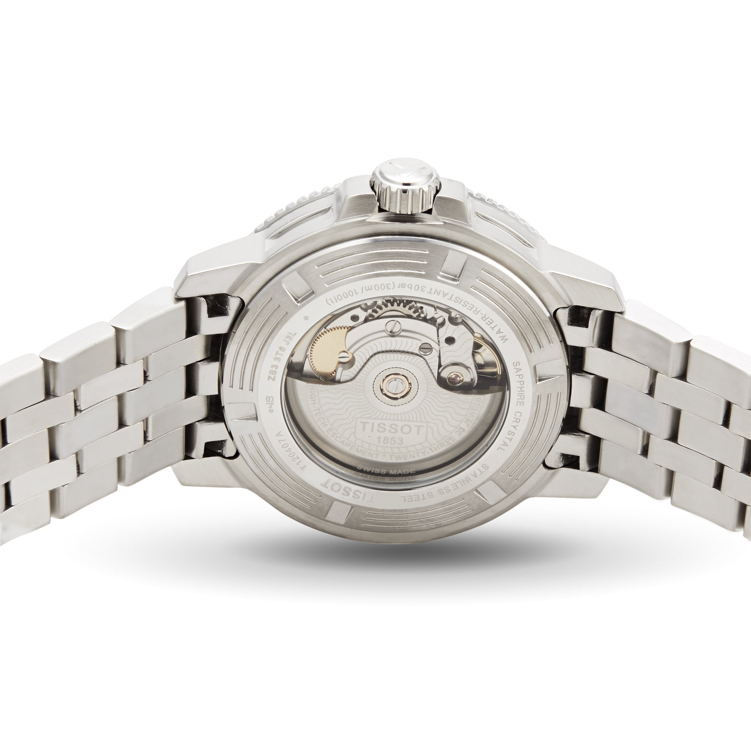 Tissot Seastar Automatic Black Dial - 43mm Stainless Steel - 300M Water Resistant - Image 4