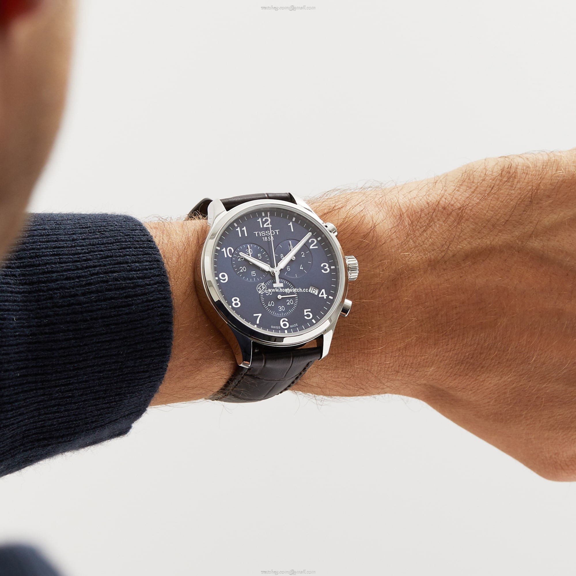 Tissot T-Sport Chrono XL | 45mm Blue Dial | Stainless Steel Quartz Watch - Image 2