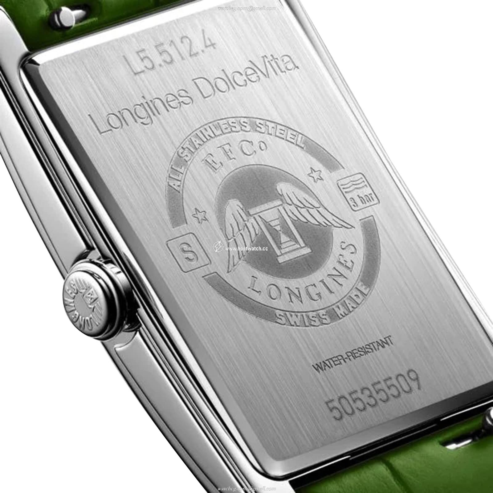 Longines Dolce Vita L55124602 | Green Dial | Stainless Steel & Leather - Image 2