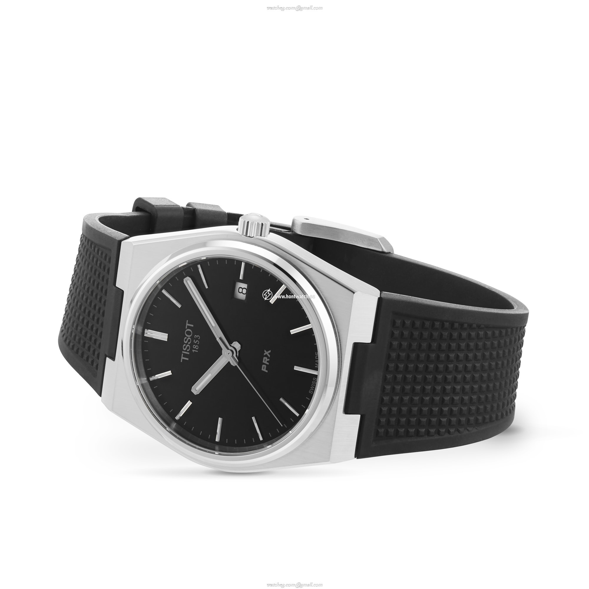 Tissot T-Classic PRX 40mm Stainless Steel Quartz Watch - Black Dial - Image 2