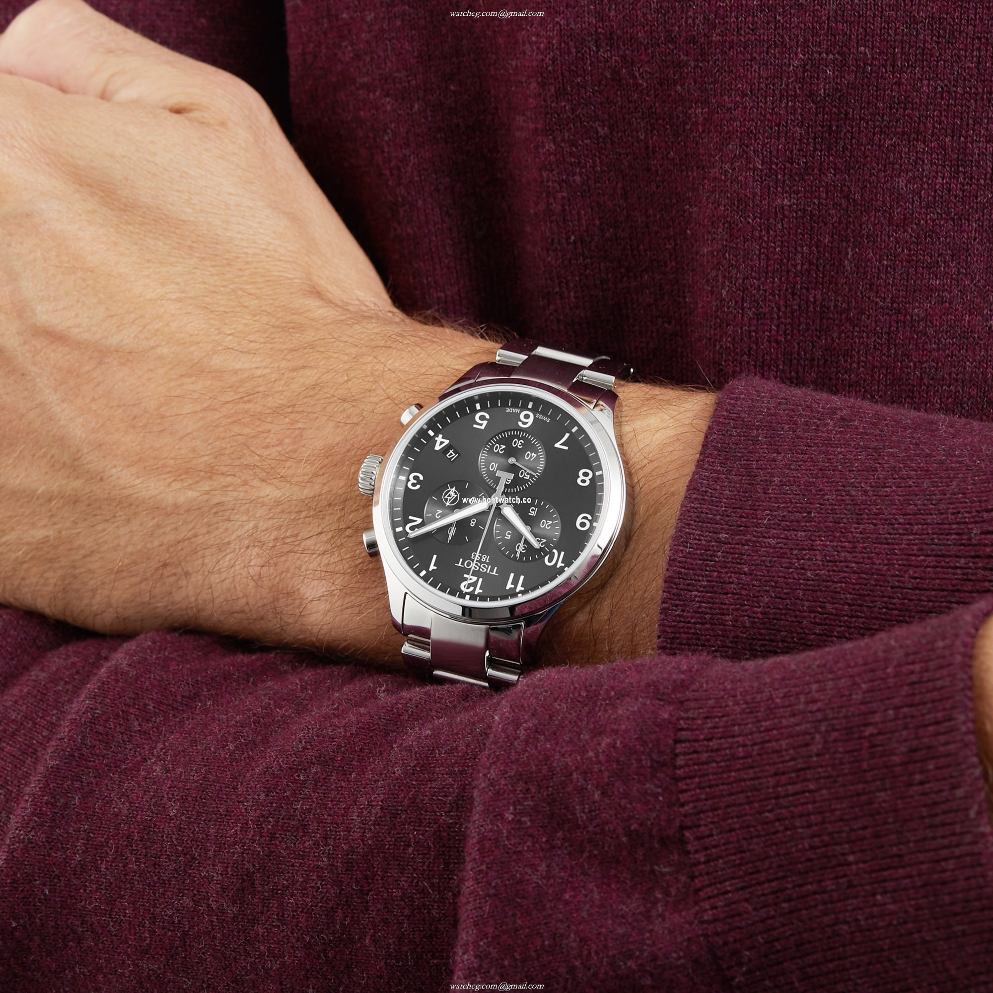 Tissot T-Sport Chrono XL | 45mm Stainless Steel | Quartz Black Dial - Image 2