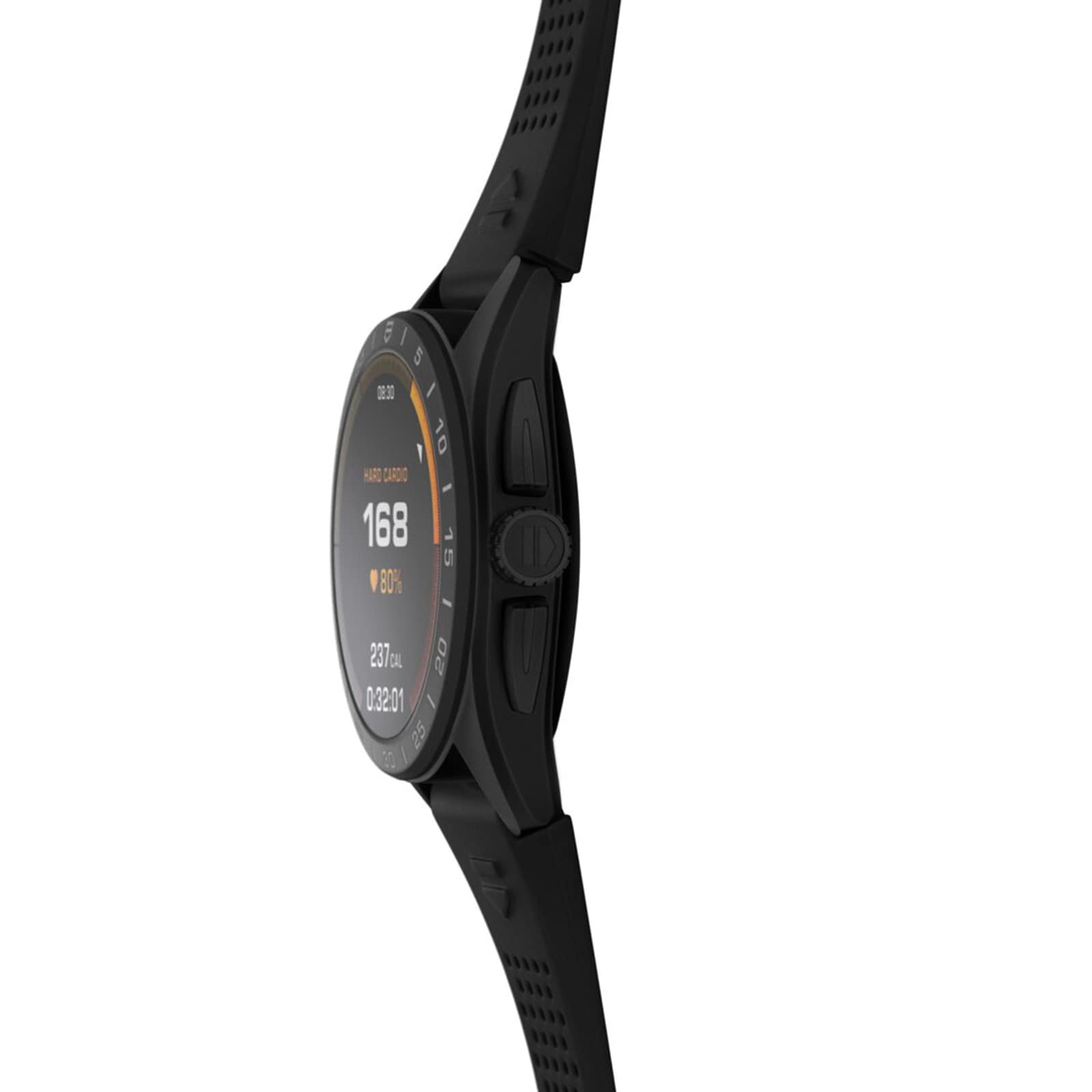 TAG Heuer Connected Smart Watch - 45mm Titanium DLC Case - Black Dial - Image 3