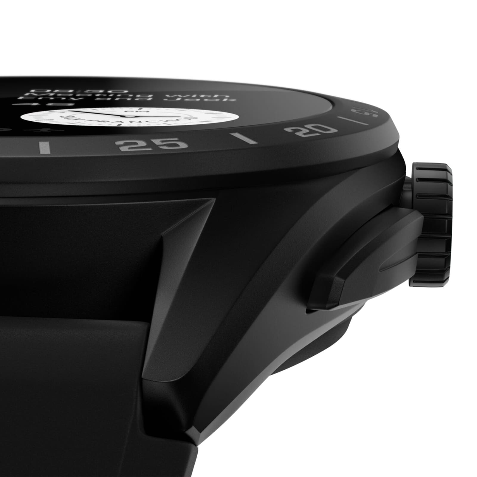 TAG Heuer Connected Smart Watch - 45mm Titanium DLC Case - Black Dial - Image 4